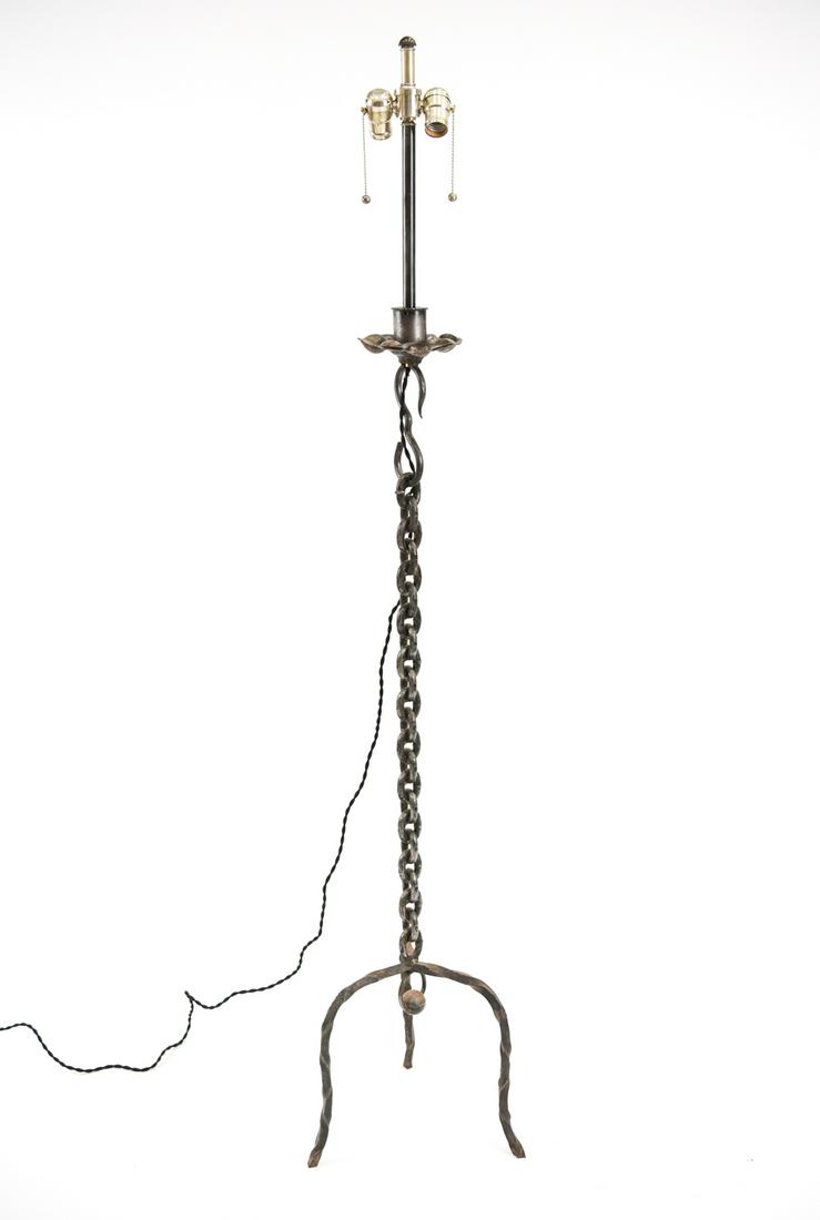 MANNER OF FRANZ WEST METAL CHAIN FLOOR LAMP (1 of 12)