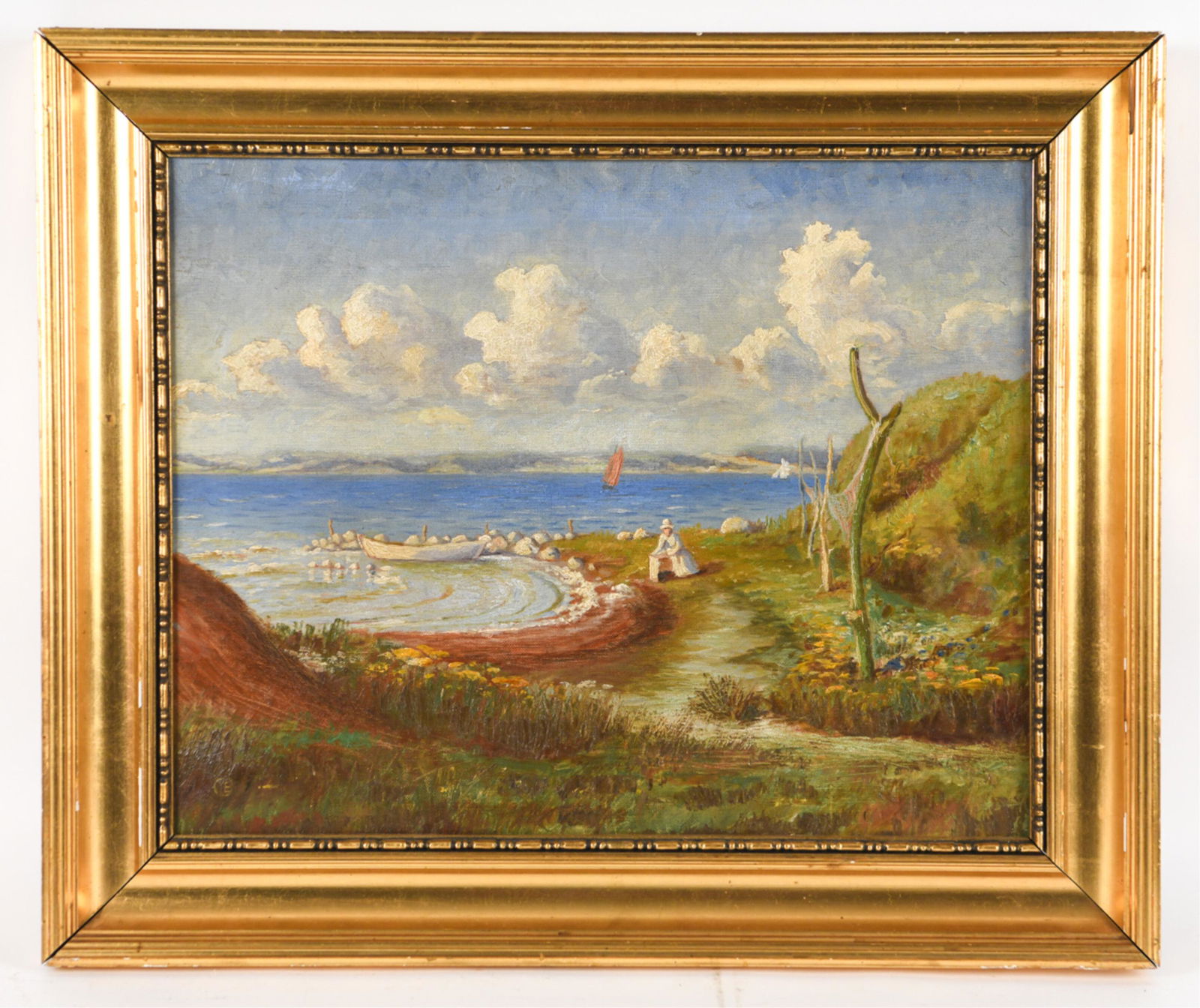 EUROPEAN EARLY 20TH CENTURY SHORE VIEW O/C (1 of 10)