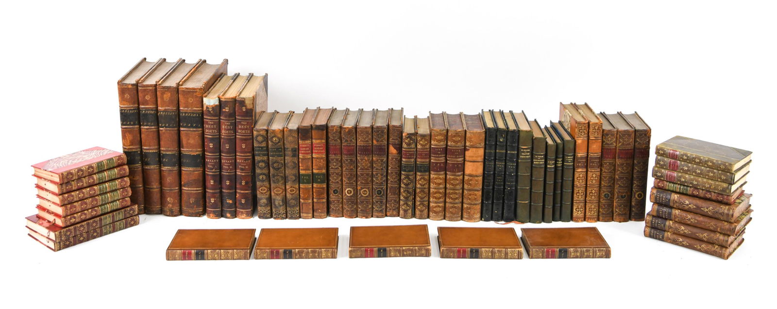 GROUPING BOOKS LEATHER BOUND SETS & PARTIAL SETS (1 of 12)