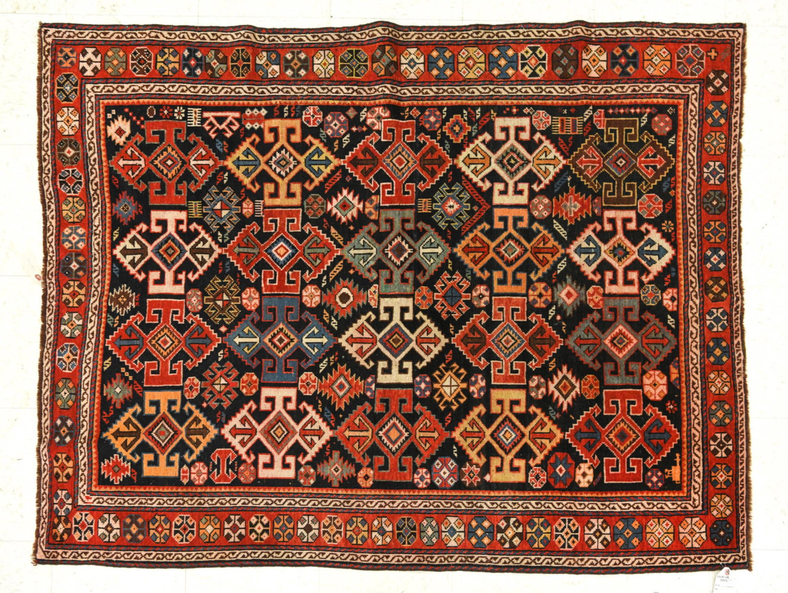 SEMI-ANTIQUE SHIRVAN CAUCASIAN TRIBAL RUG (1 of 12)