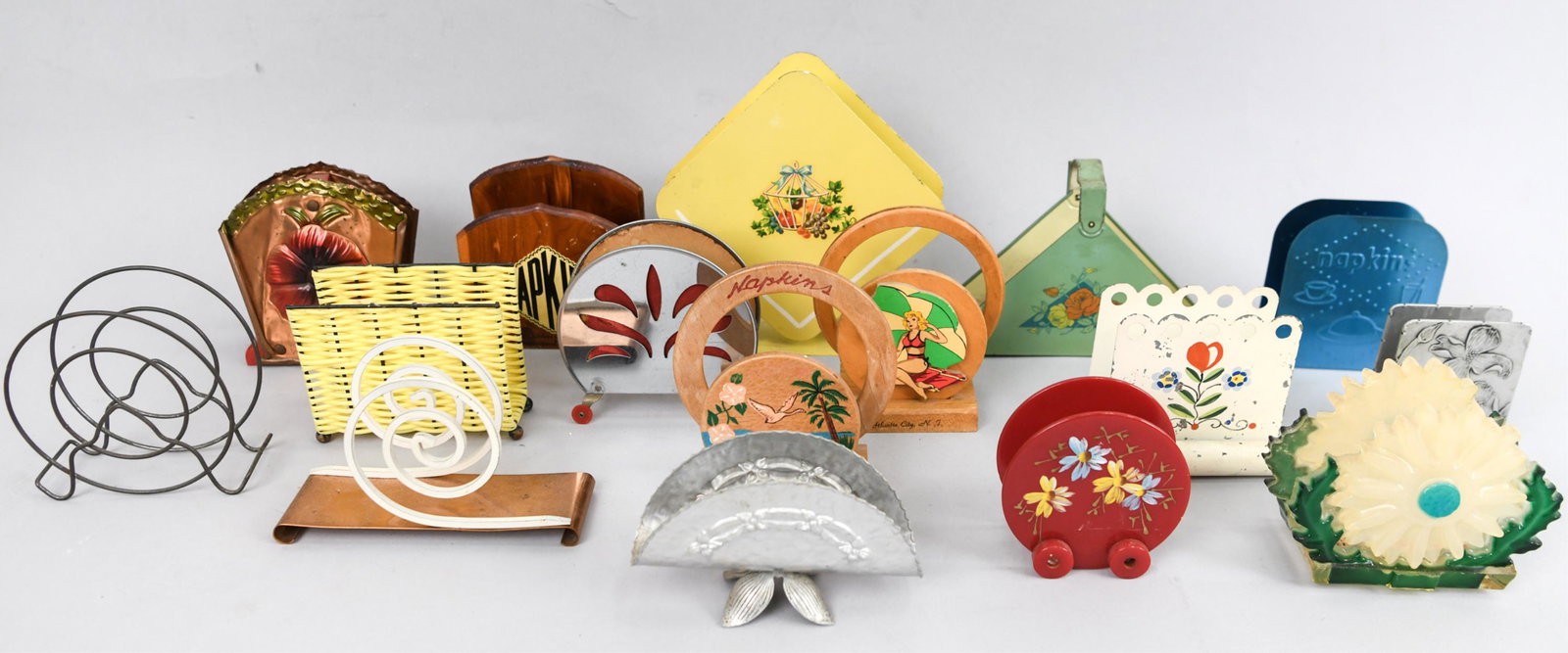 VINTAGE KITSCH NAPKIN HOLDER GROUPING (1 of 18)