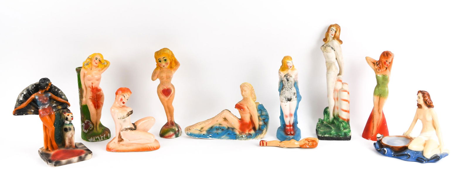 (10) CARINIVAL CHALKWARE PIN UP GIRLS (1 of 13)