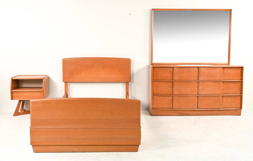 Heywood Wakefield Sculptura Bedroom Suite