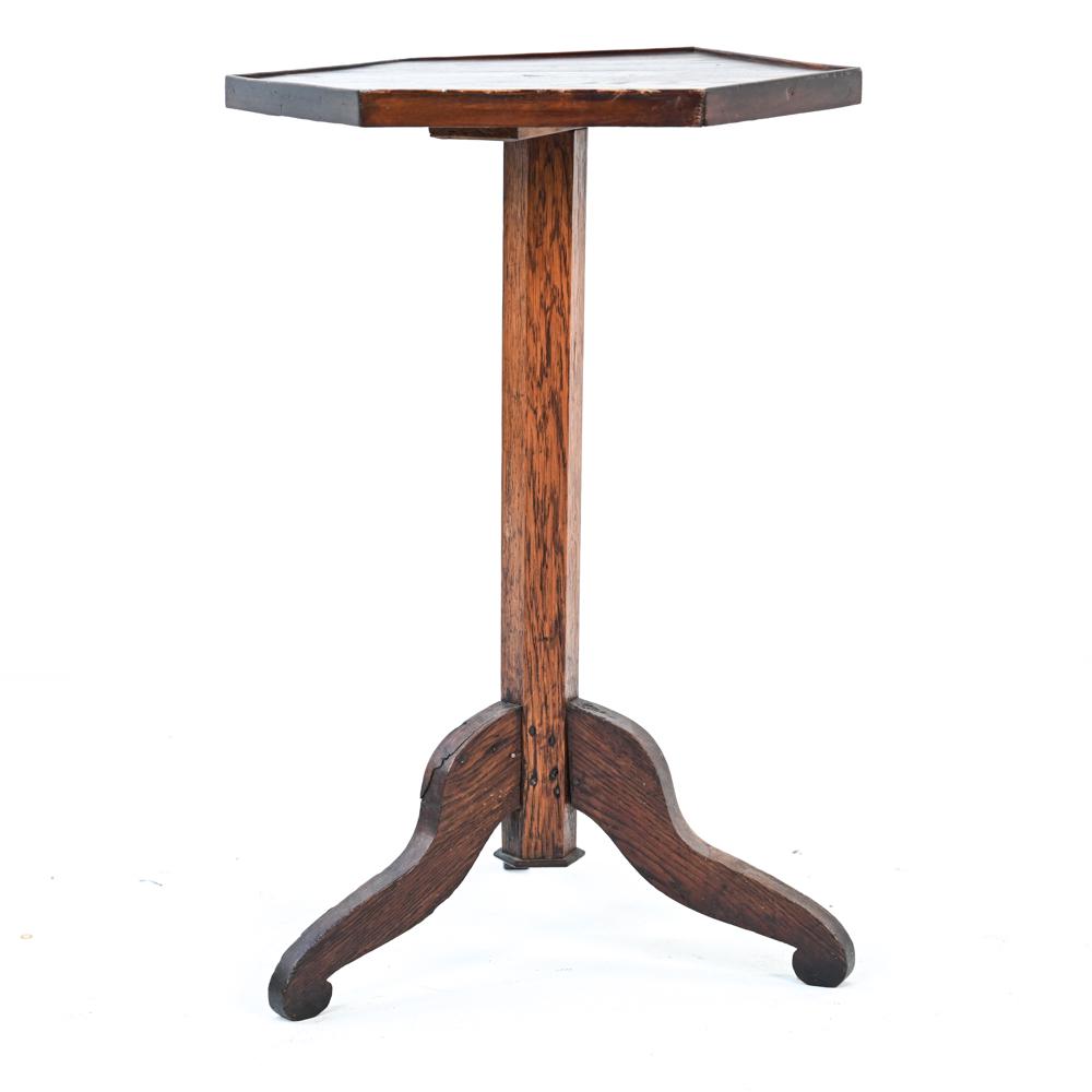 ANTIQUE OAK SIDE TABLE (1 of 13)
