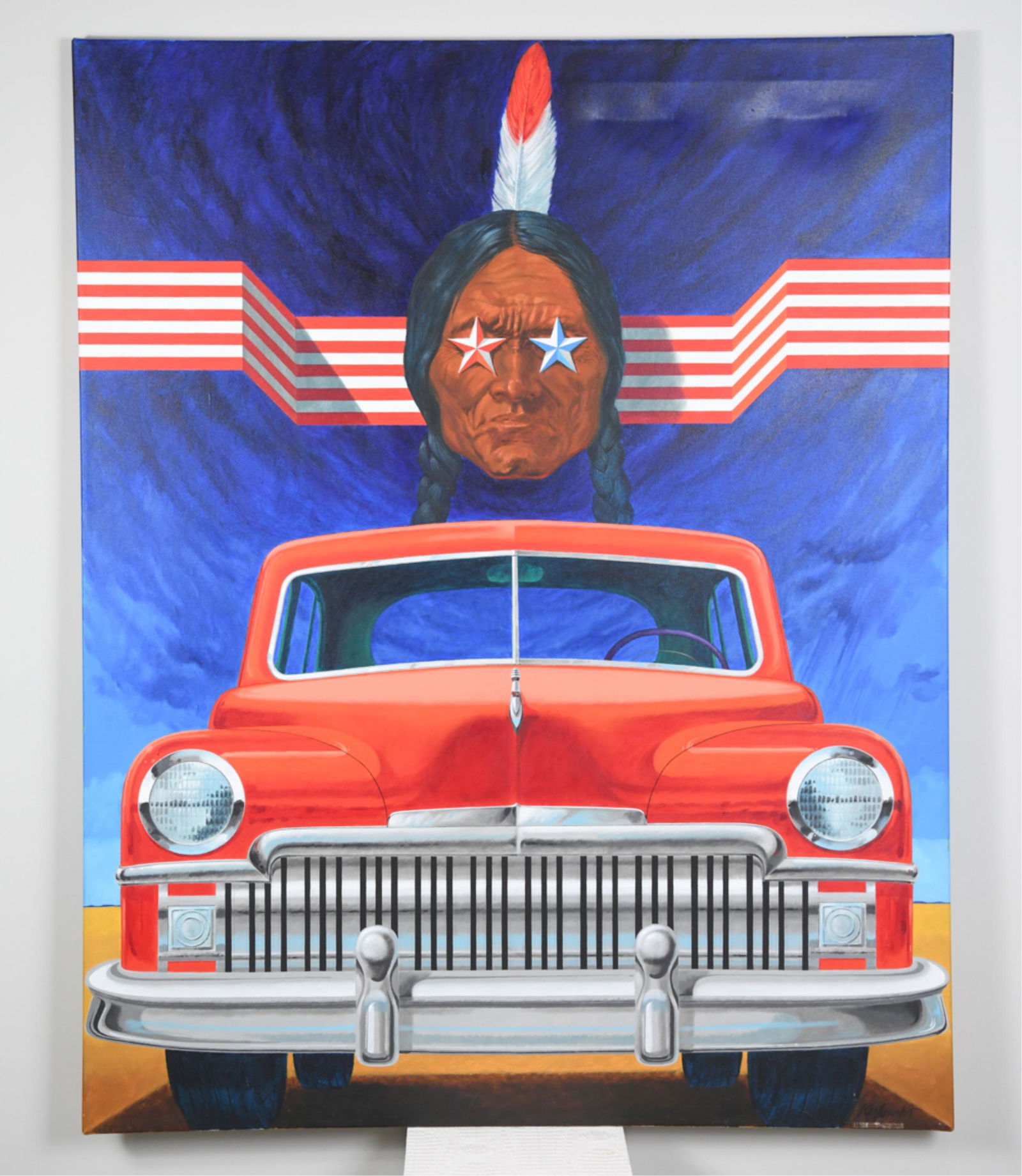 EDWARD C. KOZLOWSKI MODERN A/C PAINTING DE SOTO (1 of 9)