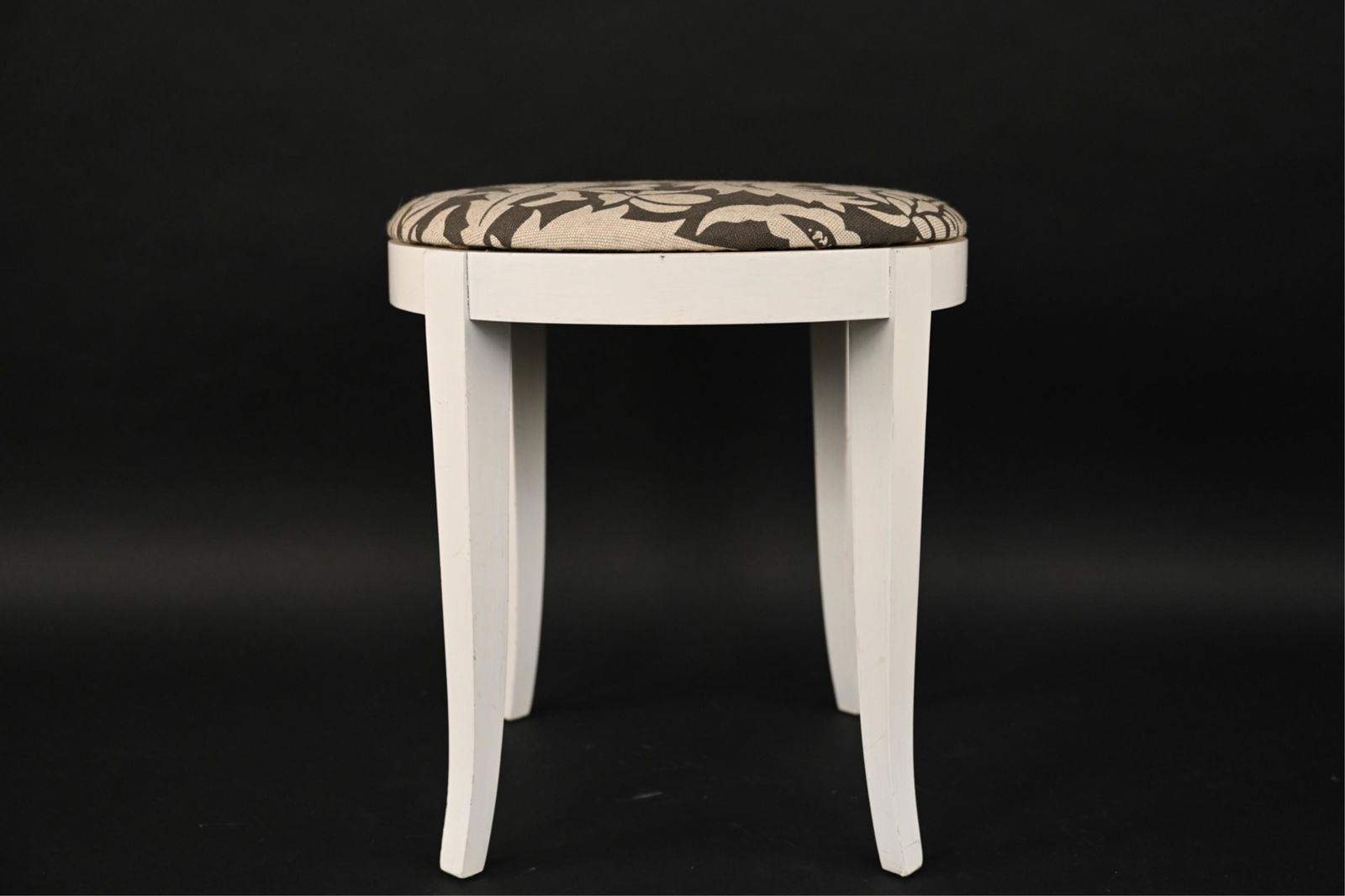 CONTEMPORARY UPHOLSTERED VANITY STOOL (1 of 10)
