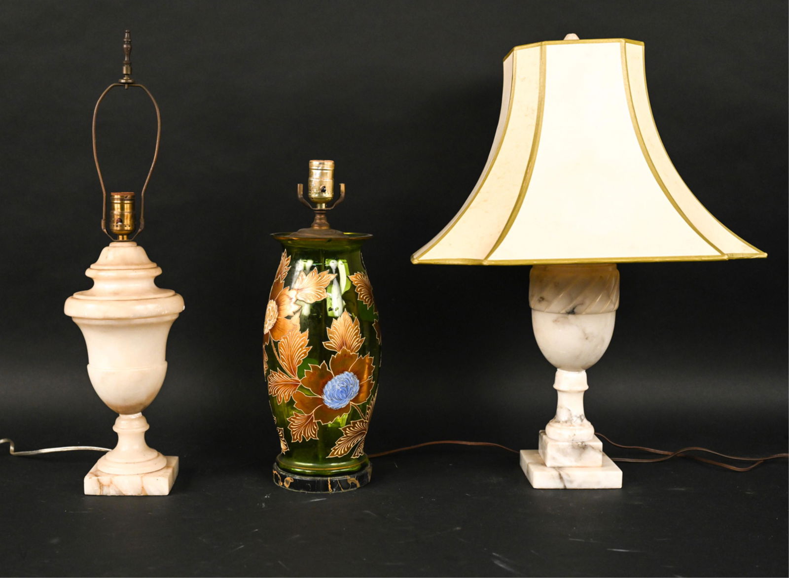 (3) DECORATIVE TABLE LAMPS INCL. ALABASTER (1 of 13)
