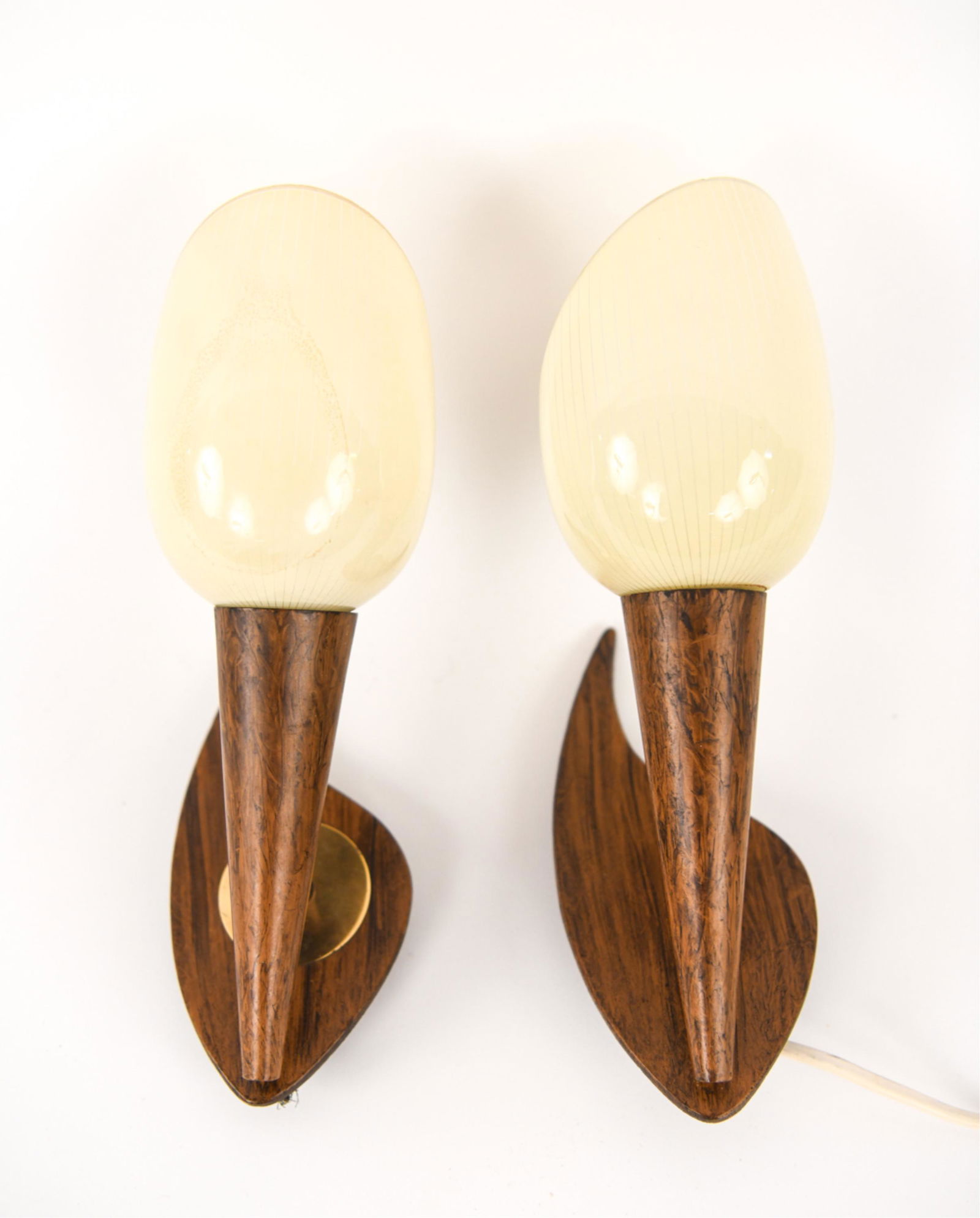 PAIR OF RARE DANISH EN VOSS WALL SCONCES C. 1950'S (1 of 11)
