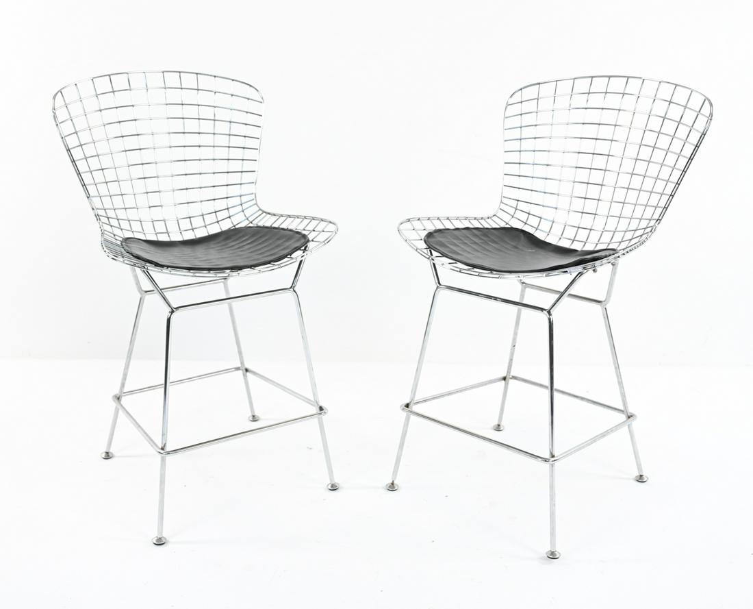 PAIR HARRY BERTOIA KNOLL STYLE BAR STOOLS (1 of 13)