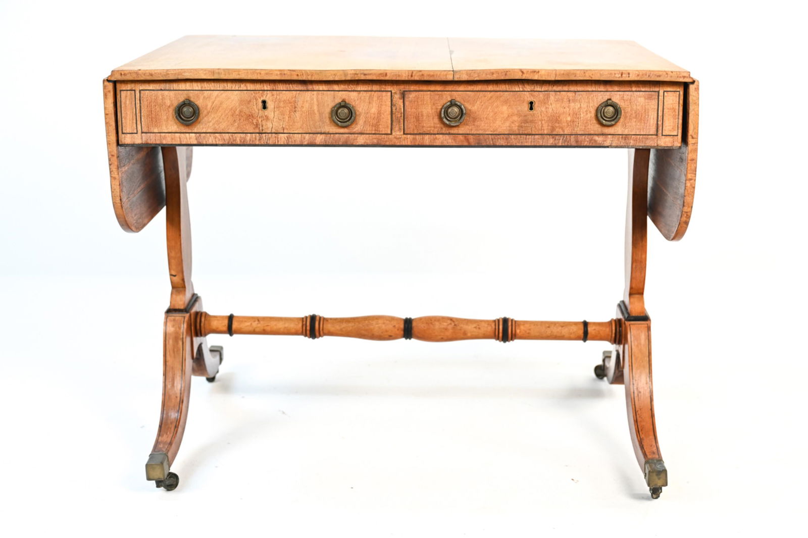 VINTAGE REGENCY-STYLE DROP LEAF SOFA TABLE (1 of 20)