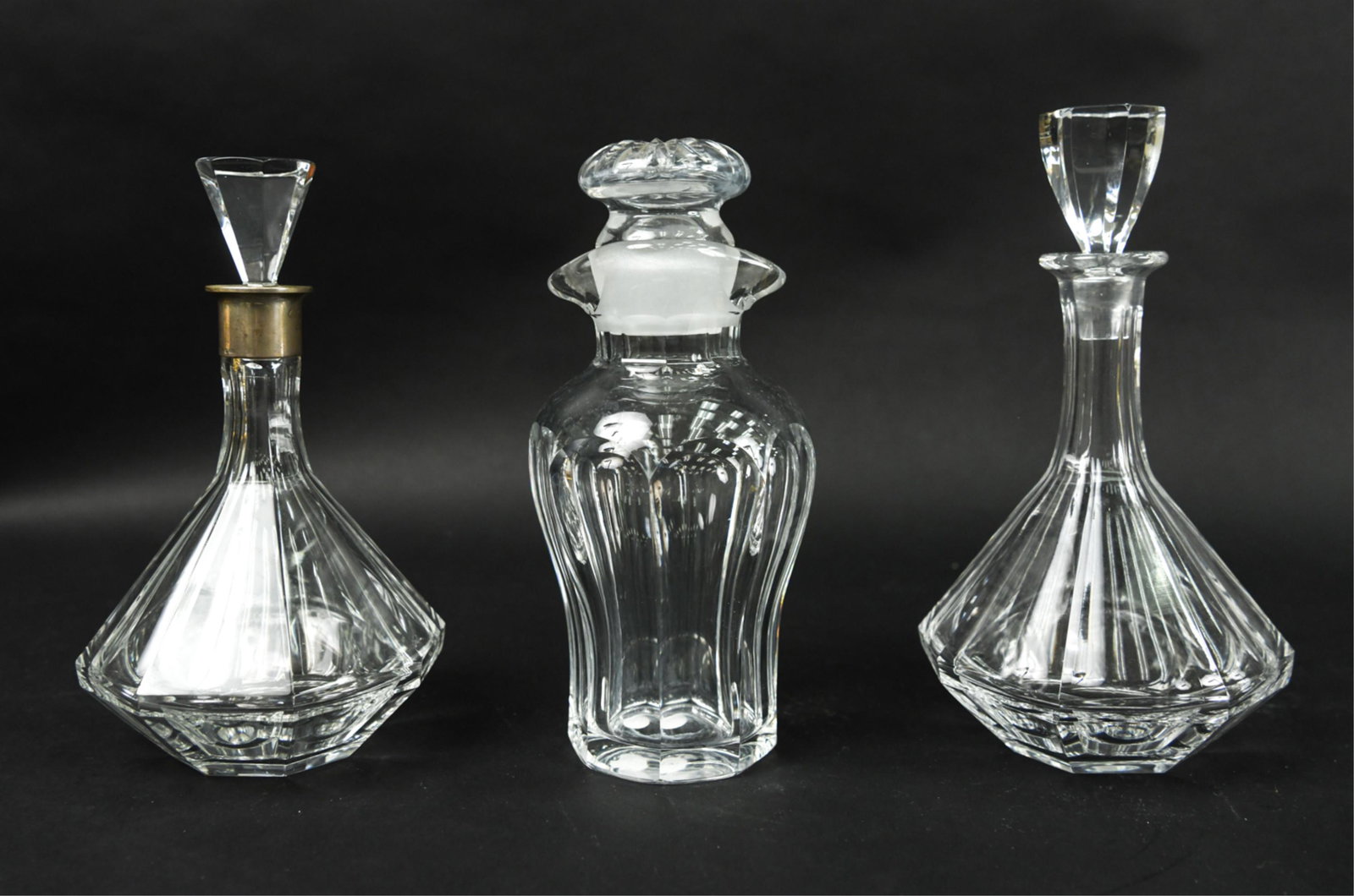 (3) MID-CENTURY BODA CRYSTAL DECANTERS (1 of 15)