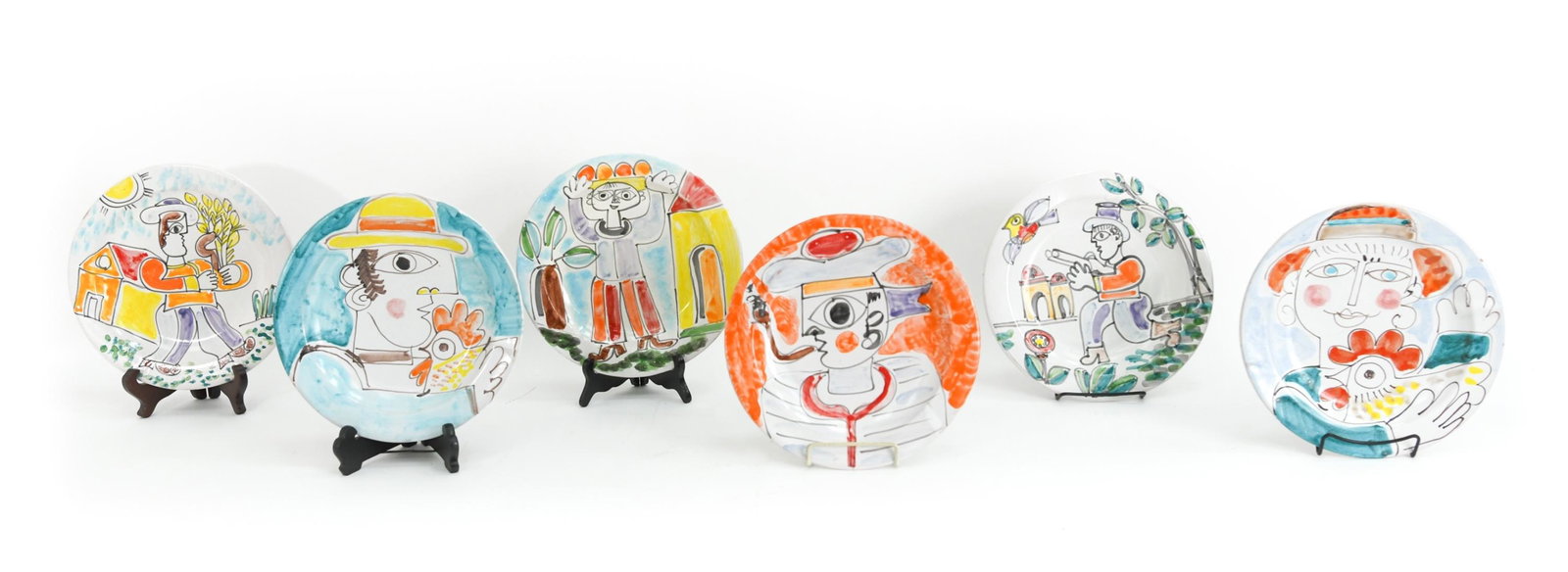 (6) DESIMONE ITALIAN PAINTED PLATES (1 of 16)