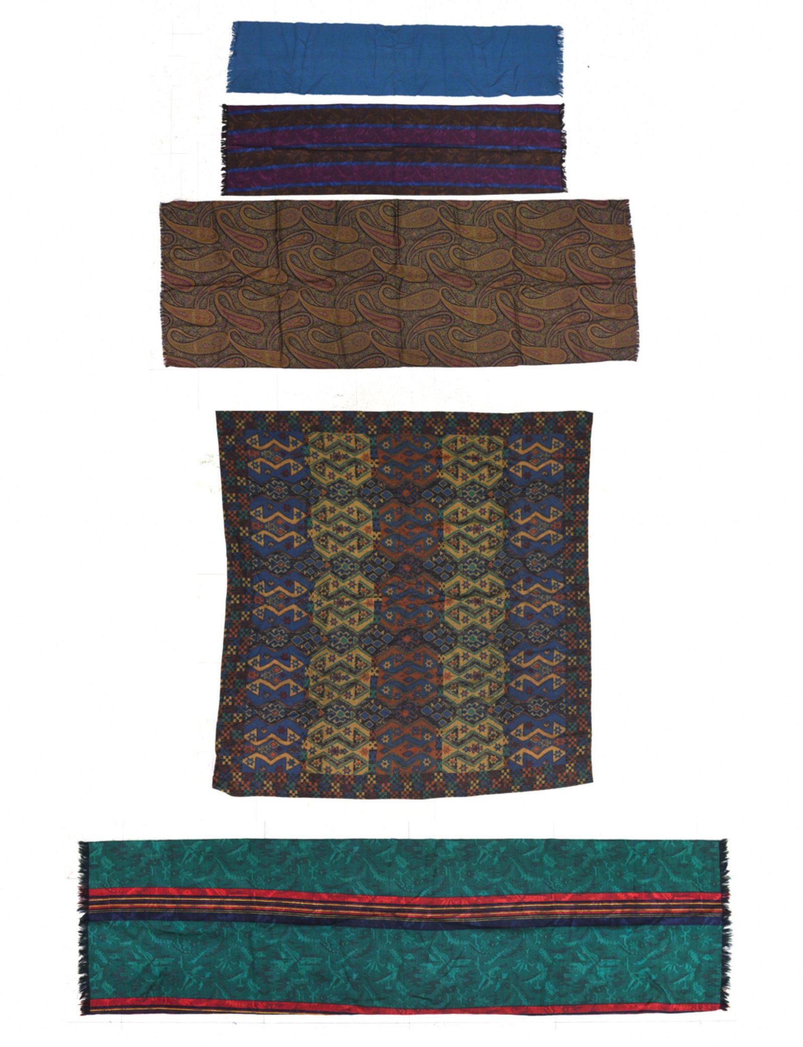 (5) VINTAGE DESIGNER WOOL SCARVES INCL. BYBLOS (1 of 18)