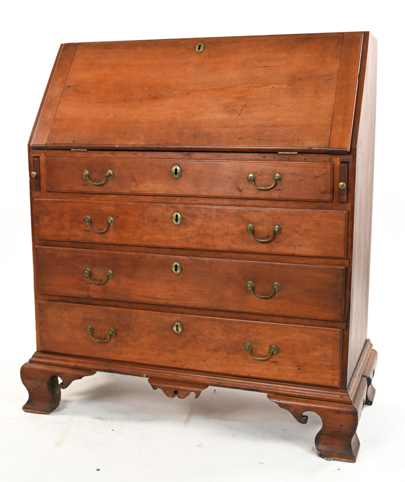 ANTIQUE CHIPPENDALE STYLE SECRETARY CHEST (1 of 16)