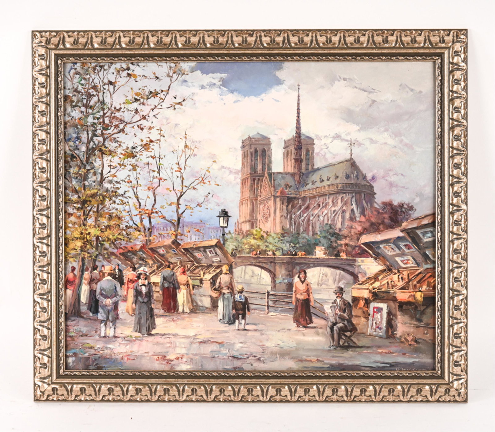 HORST MIESLER, GERMAN (B. 1934) O/C NOTRE DAME (1 of 12)