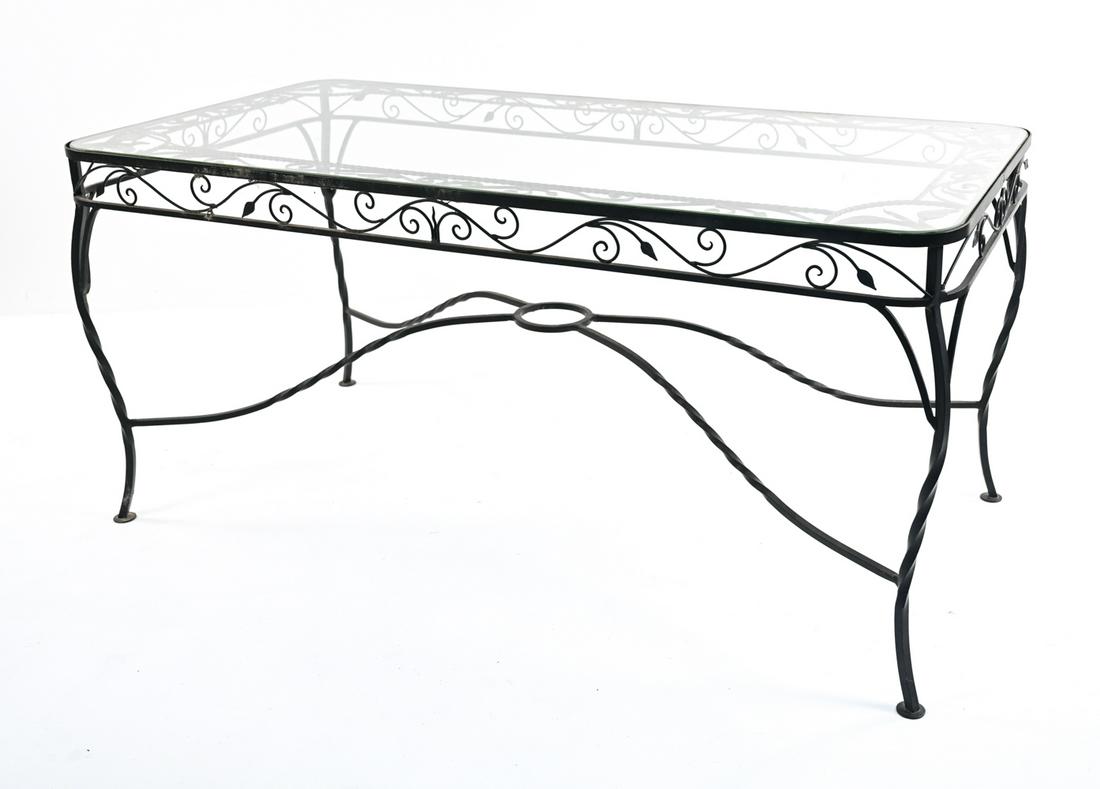 ORNATE WROUGHT IRON DINING TABLE (1 of 11)