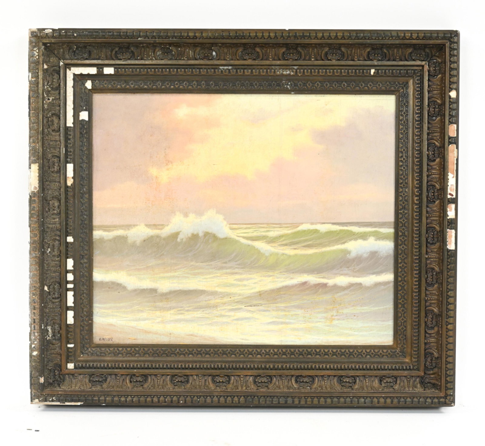 O. MELZER, CA (20TH C.) O/C SEASACPE (1 of 8)