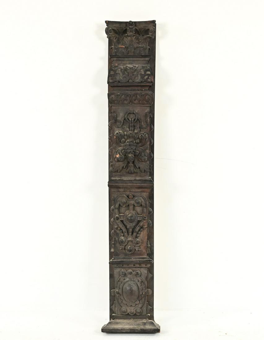 ANTIQUE DECORATIVE CARVED WOODEN PANEL (1 of 13)