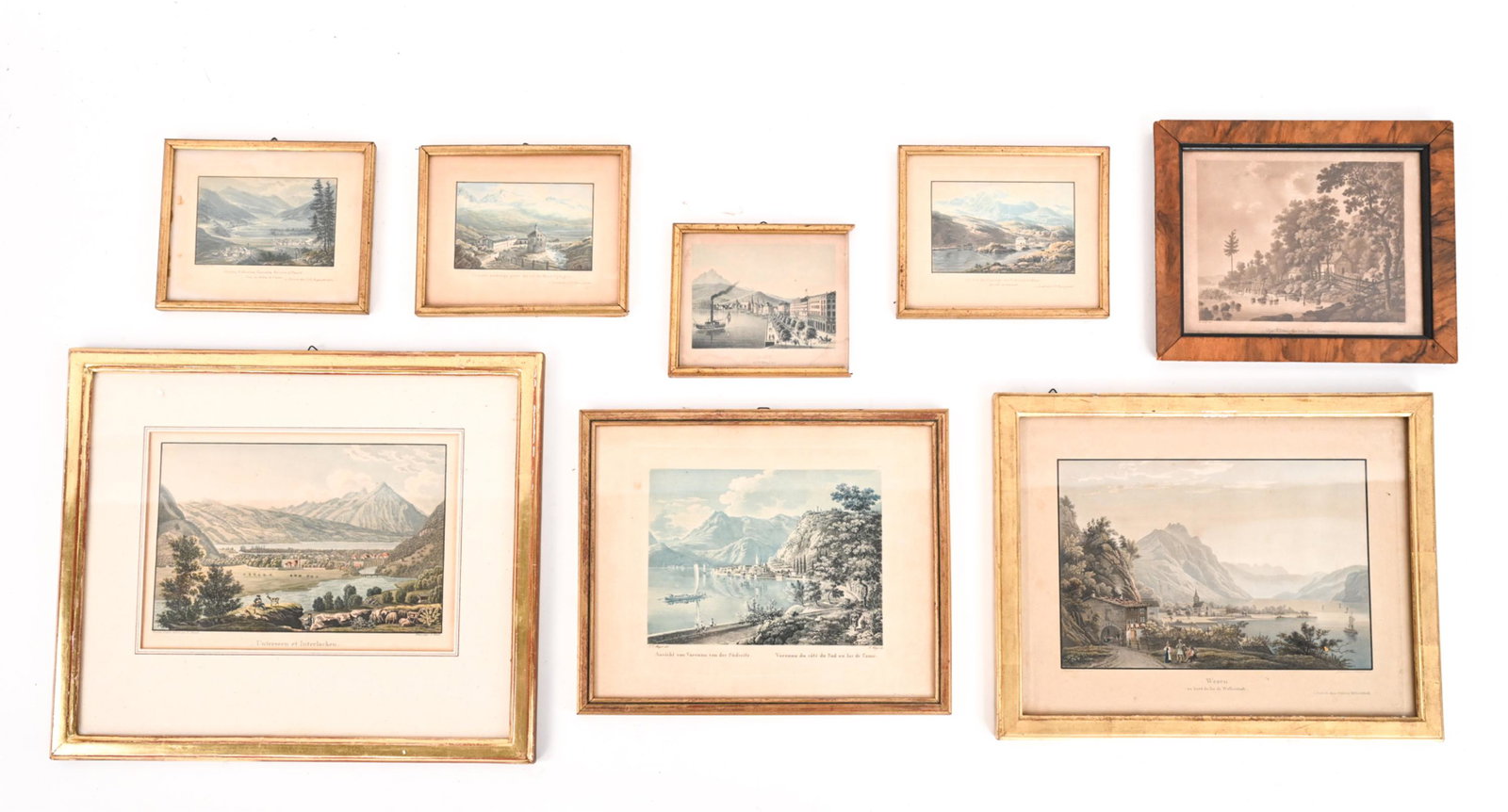 (8) ANTIQUE SWISS-ITALIAN LANDSCAPE ENGRAVINGS (1 of 19)