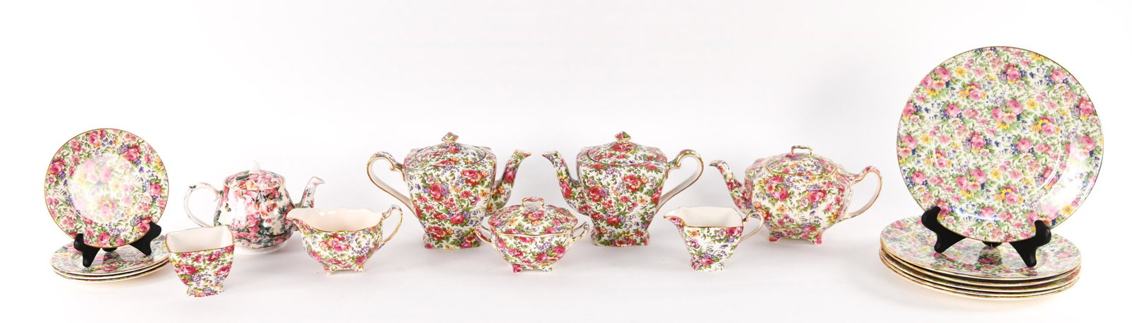 GROUPING OF ENGLISH CHINTZ PORCELAIN (1 of 11)