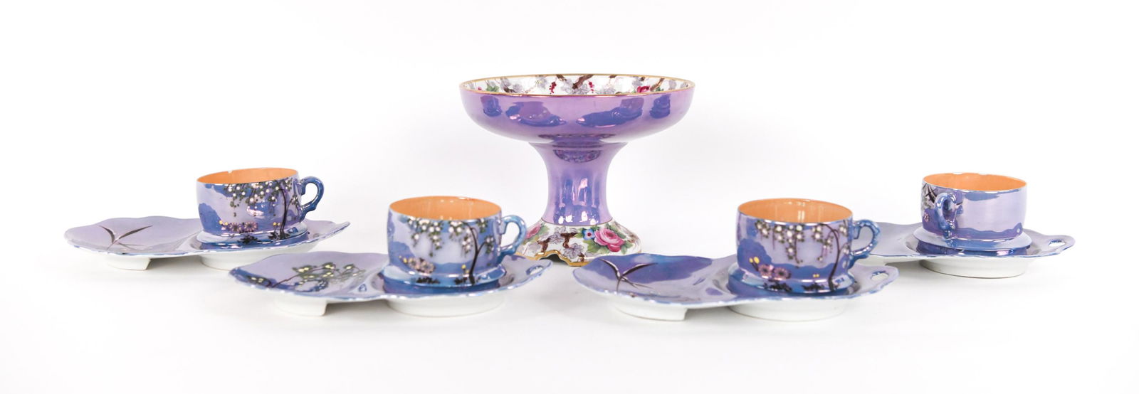 GROUPING OF VINTAGE JAPANESE LUSTERWARE PORCELAIN (1 of 16)