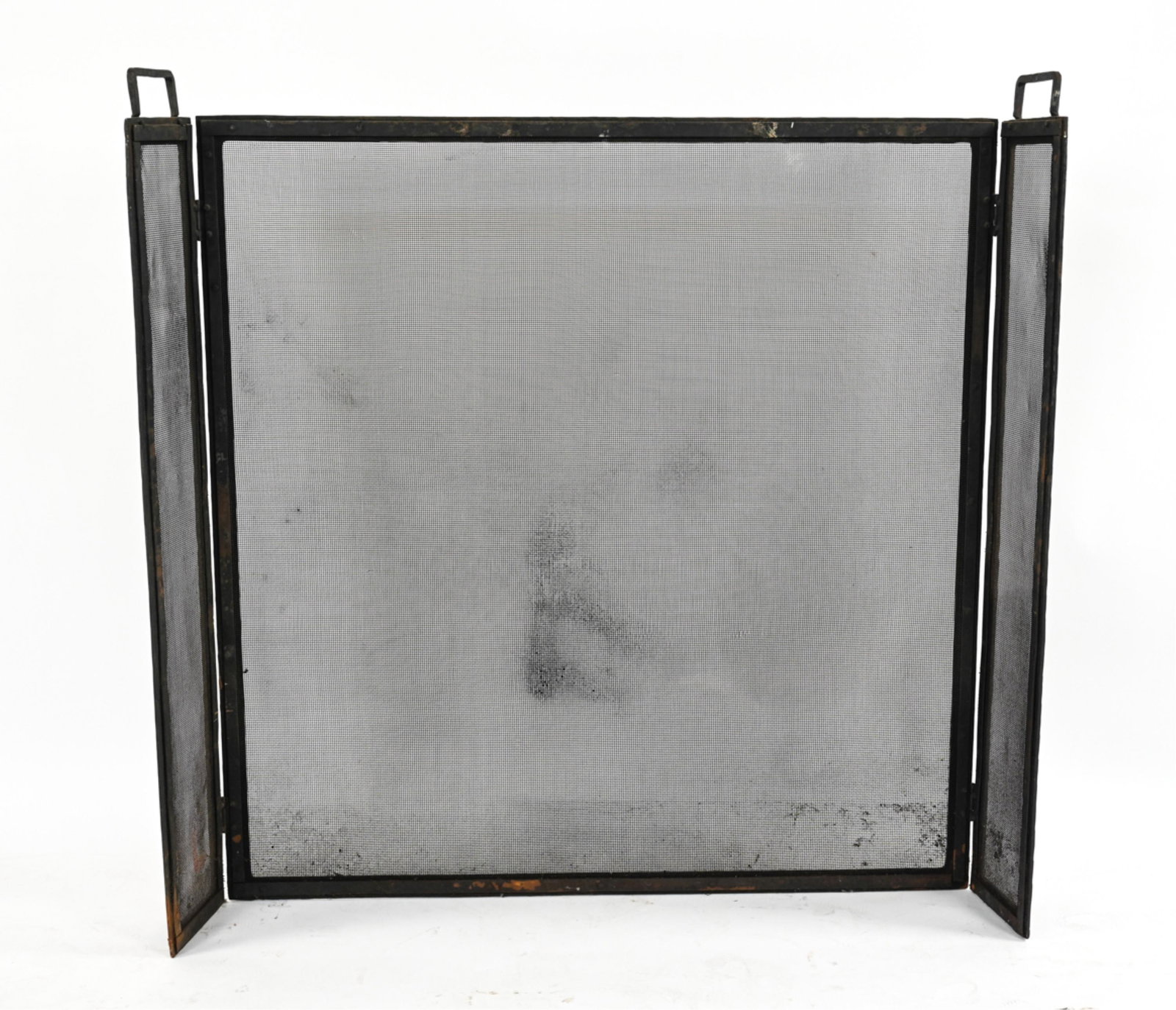 LARGE HAND-CRAFTED IRON FIREPLACE SCREEN (1 of 17)