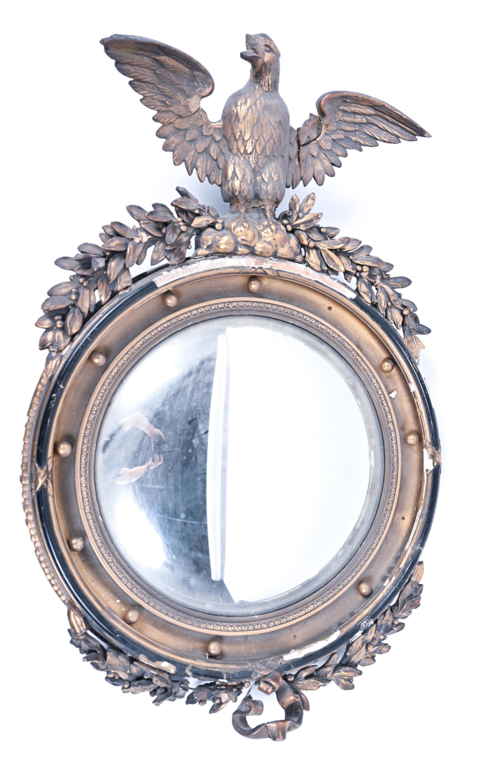 VINTAGE FEDERAL-STYLE EAGLE CONVEX MIRROR (1 of 20)