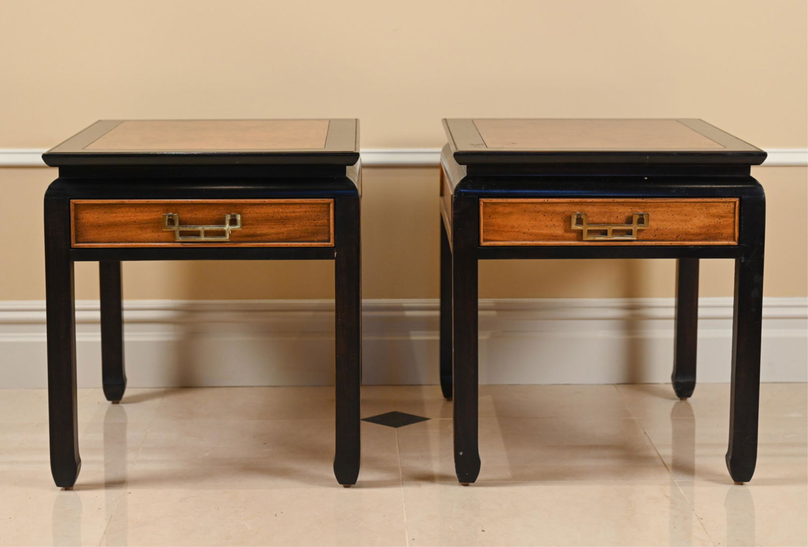 PAIR OF CENTURY CHINESE-STYLE END TABLES (1 of 12)