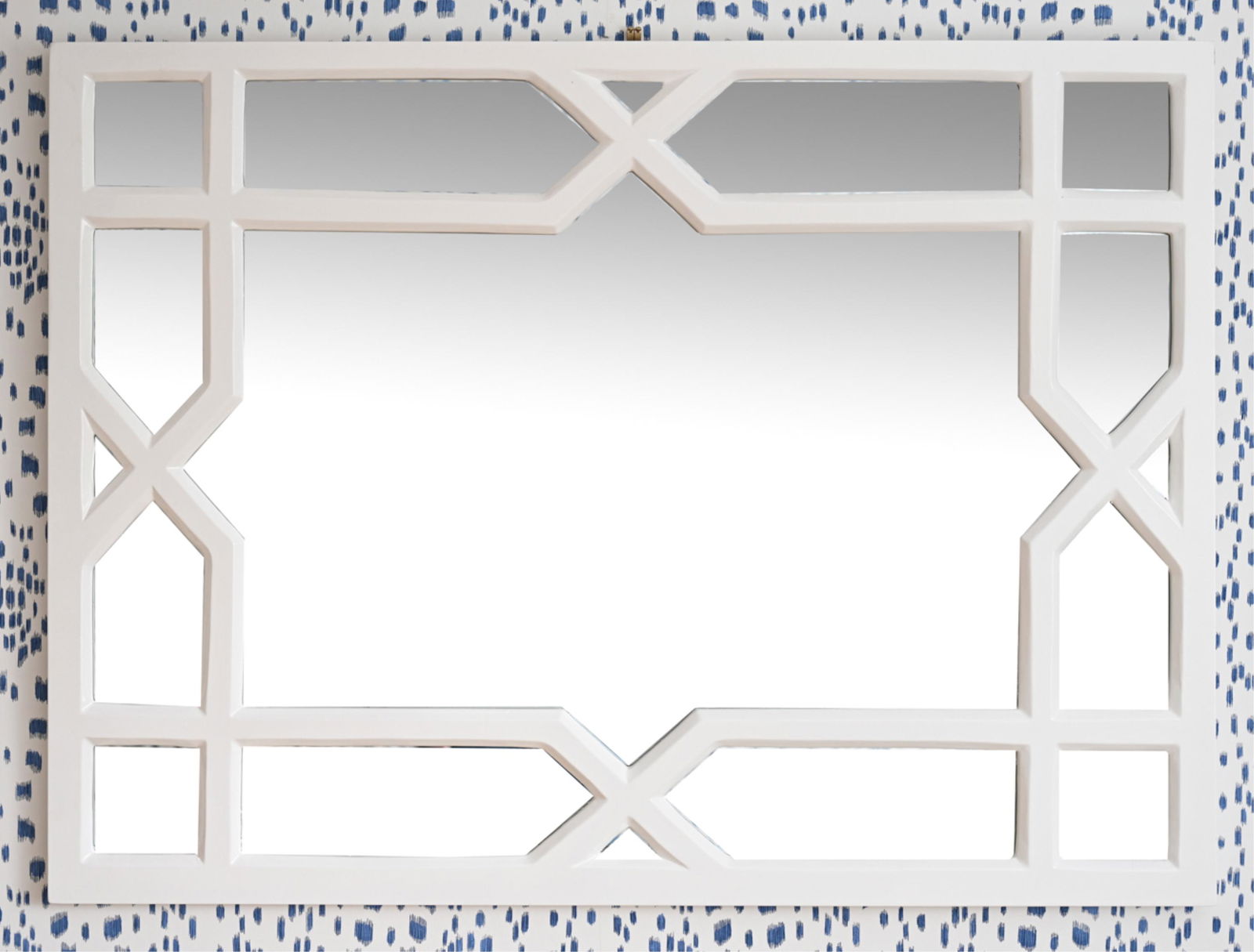 CONTEMPORARY LACQUERED TRELLIS WALL MIRROR (1 of 6)
