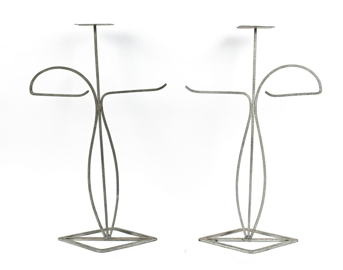 (2) MODERN WROUGHT IRON STANDS (1 of 10)