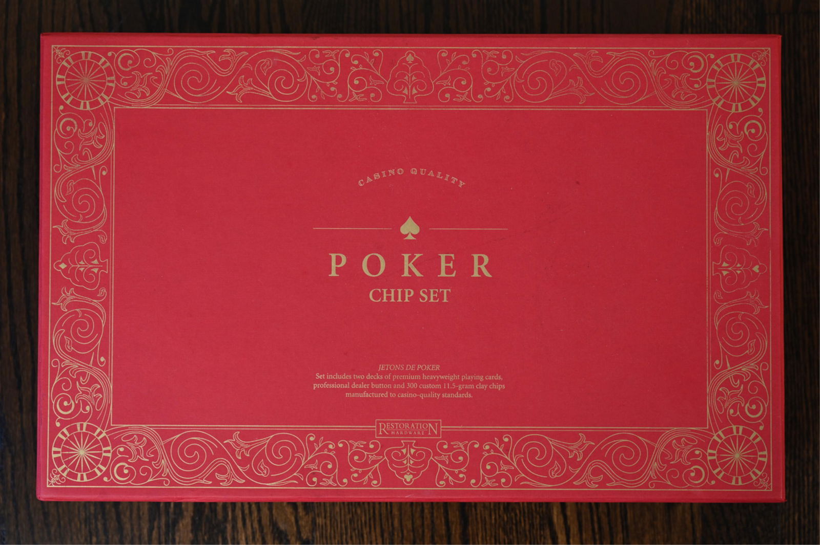 RESTORATION HARDWARE CASINO-QUALITY POKER SET (1 of 4)