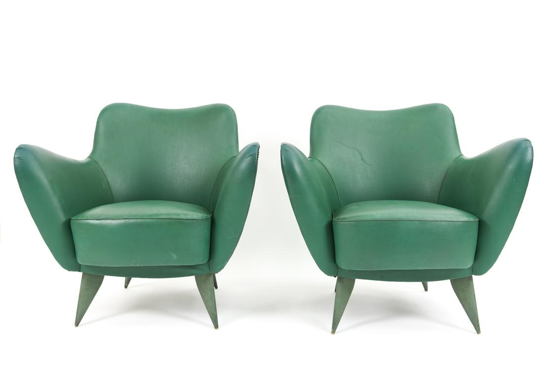 PAIR OF GUGLIELMO VERONESI FOR ISA "PERLA" CHAIRS (1 of 19)