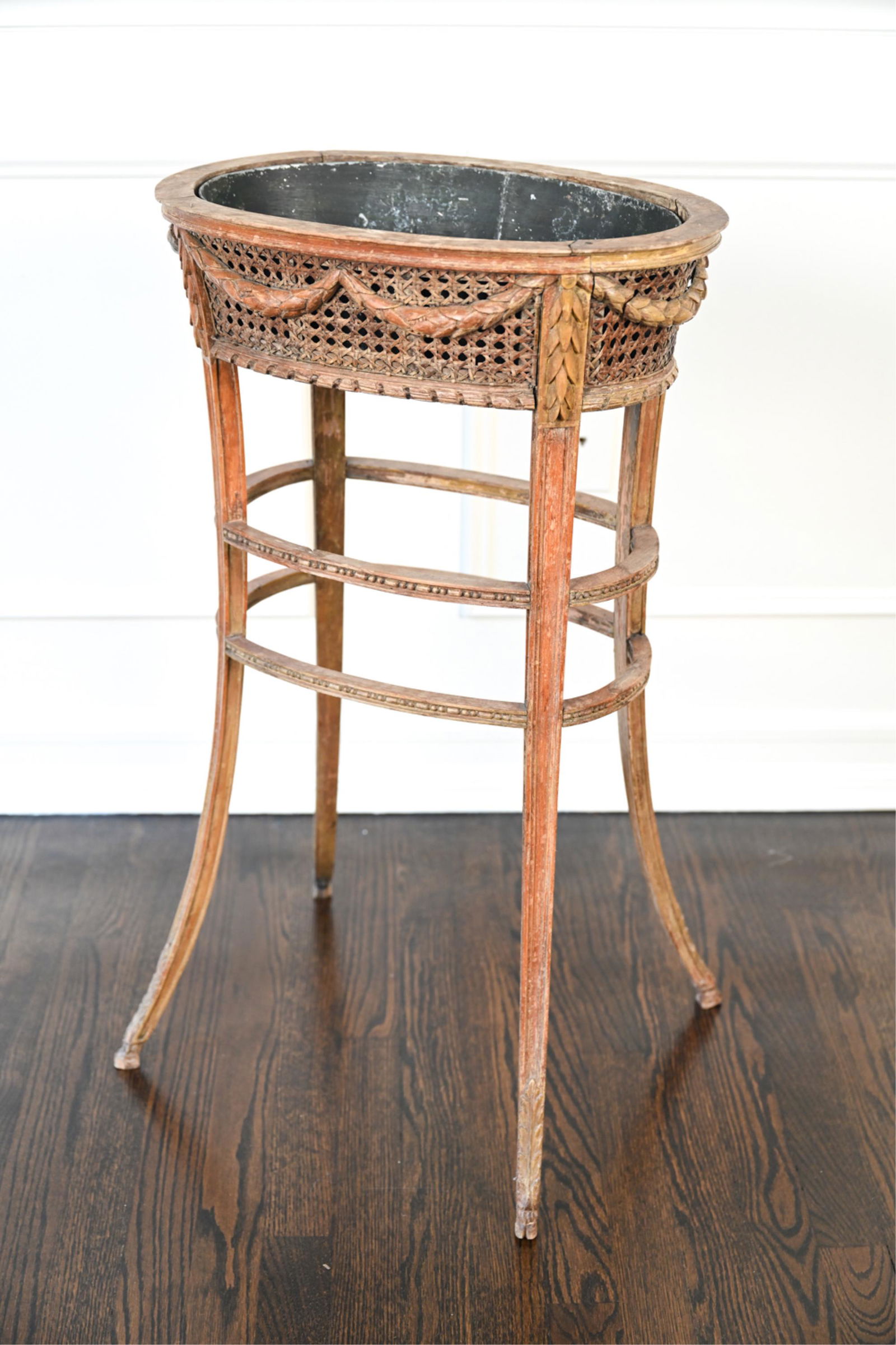 19TH C. FRENCH OR ITALIAN CARVED PINE PLANT STAND (1 of 15)