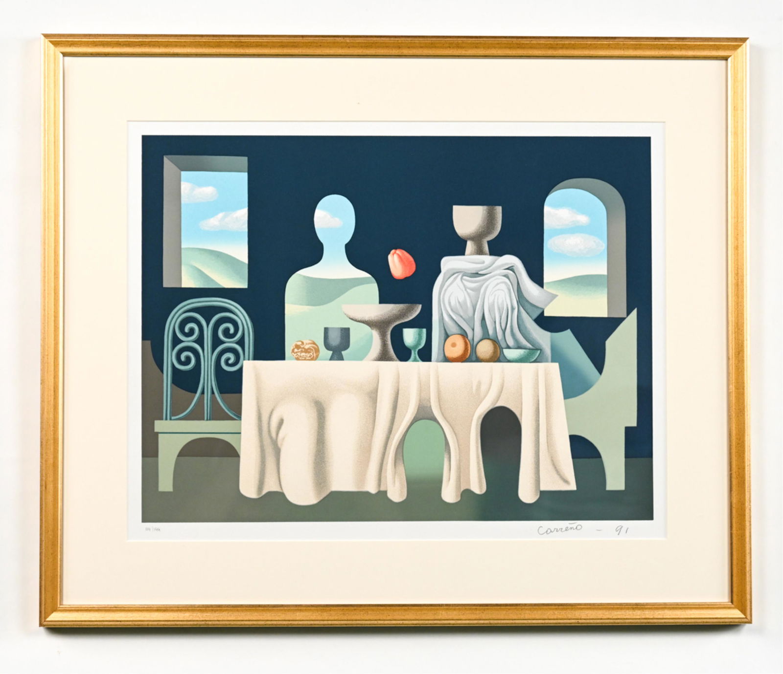 MARIO CARRENO (1913-1999) SURREALIST LITHOGRAPH (1 of 12)