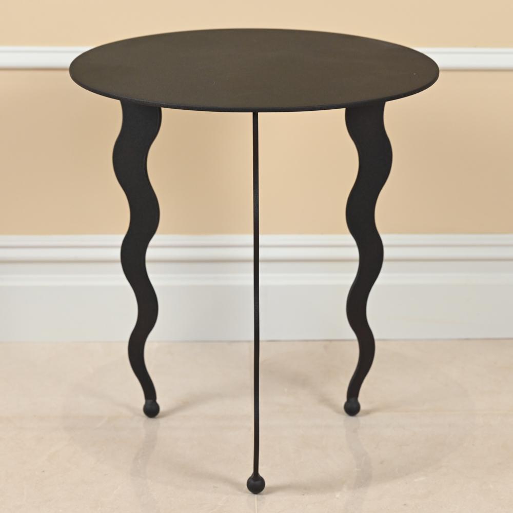 POST-MODERN MEMPHIS-STYLE SQUIGGLE SIDE TABLE (1 of 7)
