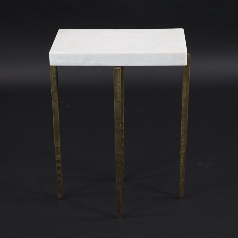 SMALL MARBLE SIDE TABLE (1 of 9)