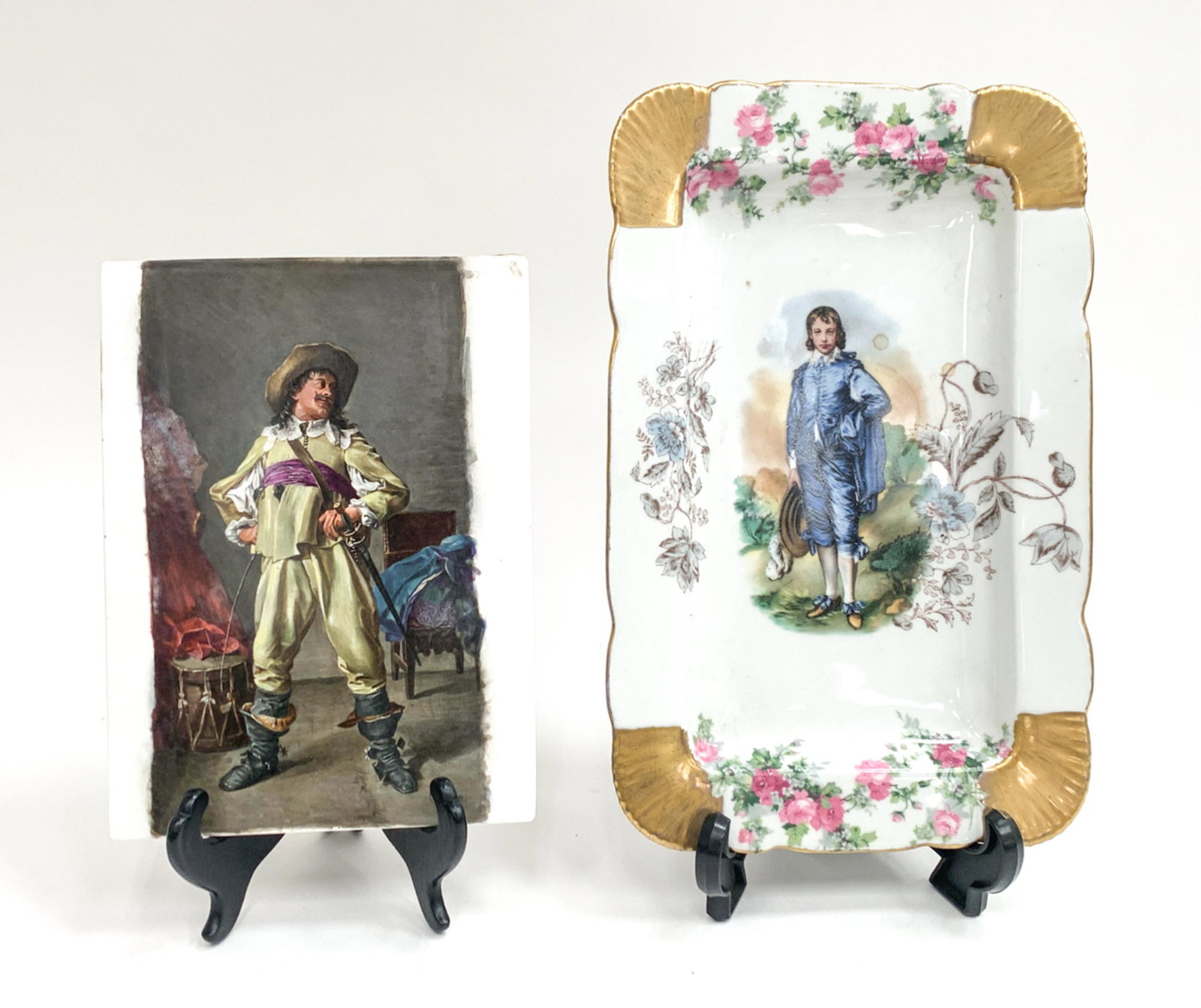 (2) ANTIQUE PORCELAIN PORTRAITS (1 of 11)