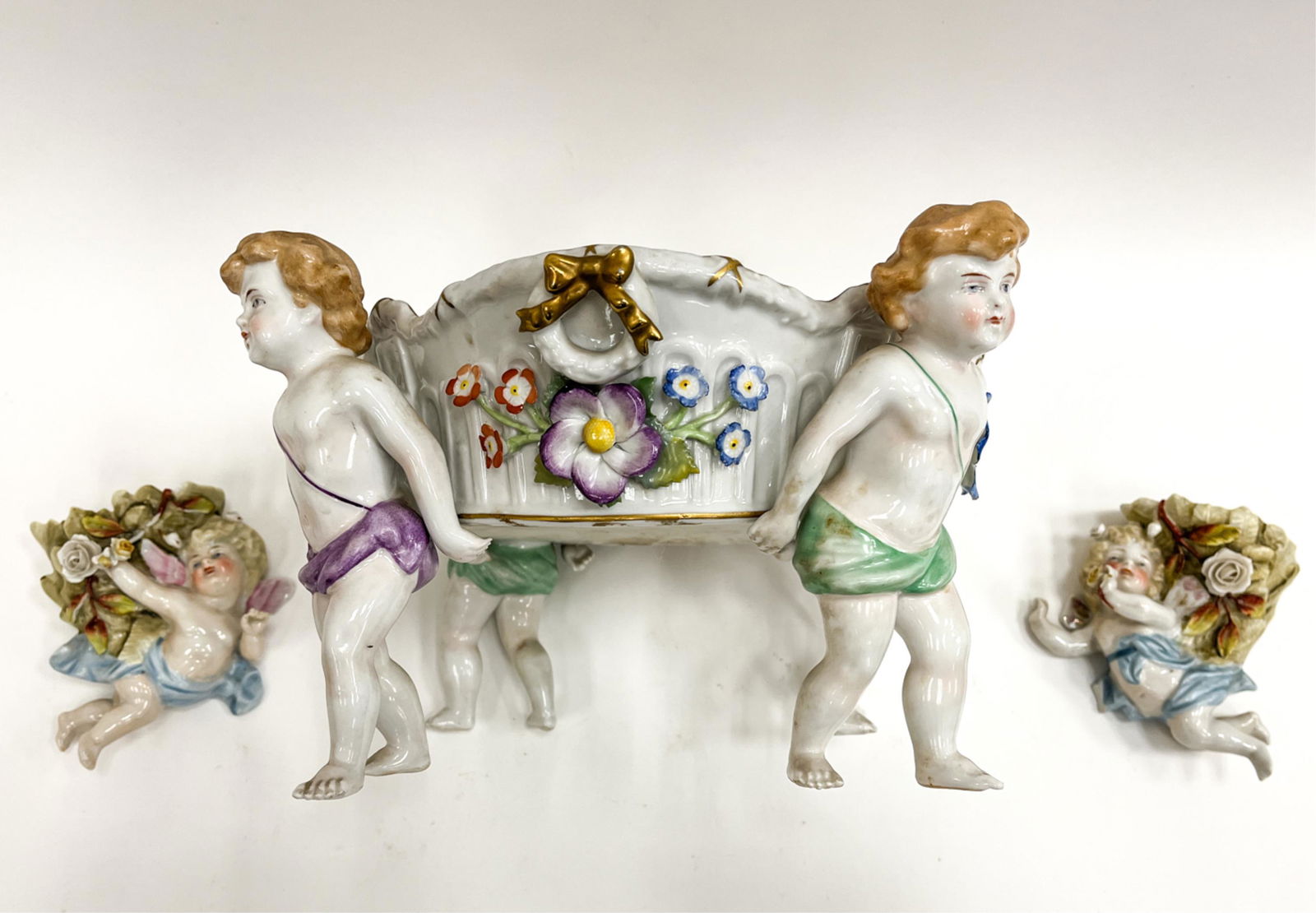 SCHIERHOLZ PORCELAIN CENTERPIECE BOWL, ETC. (1 of 14)