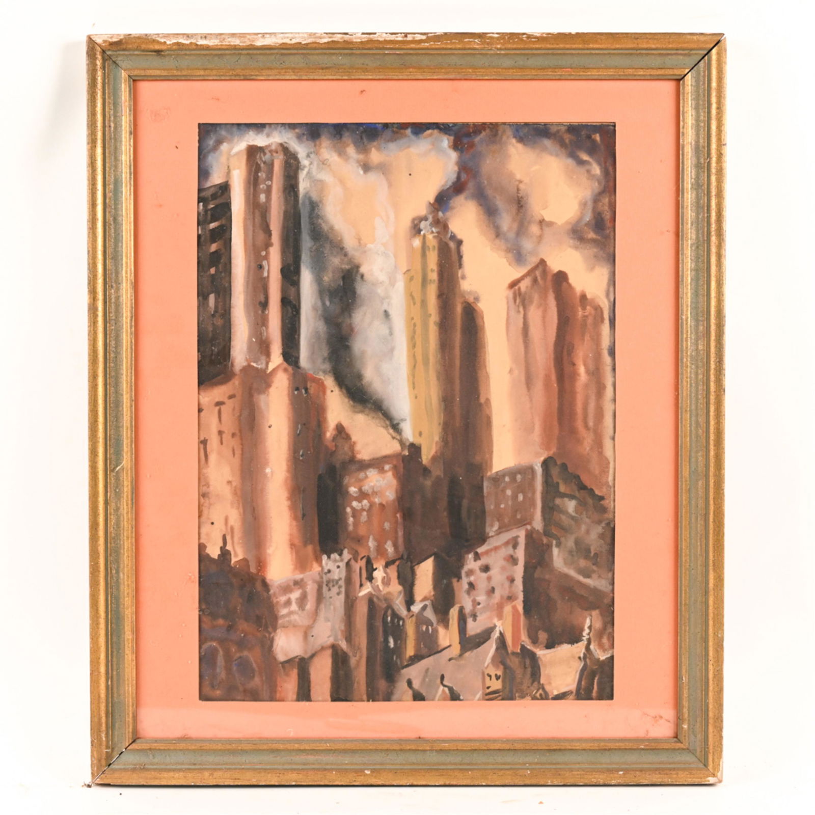 MODERNIST WATERCOLOR CITY VIEW (1 of 10)