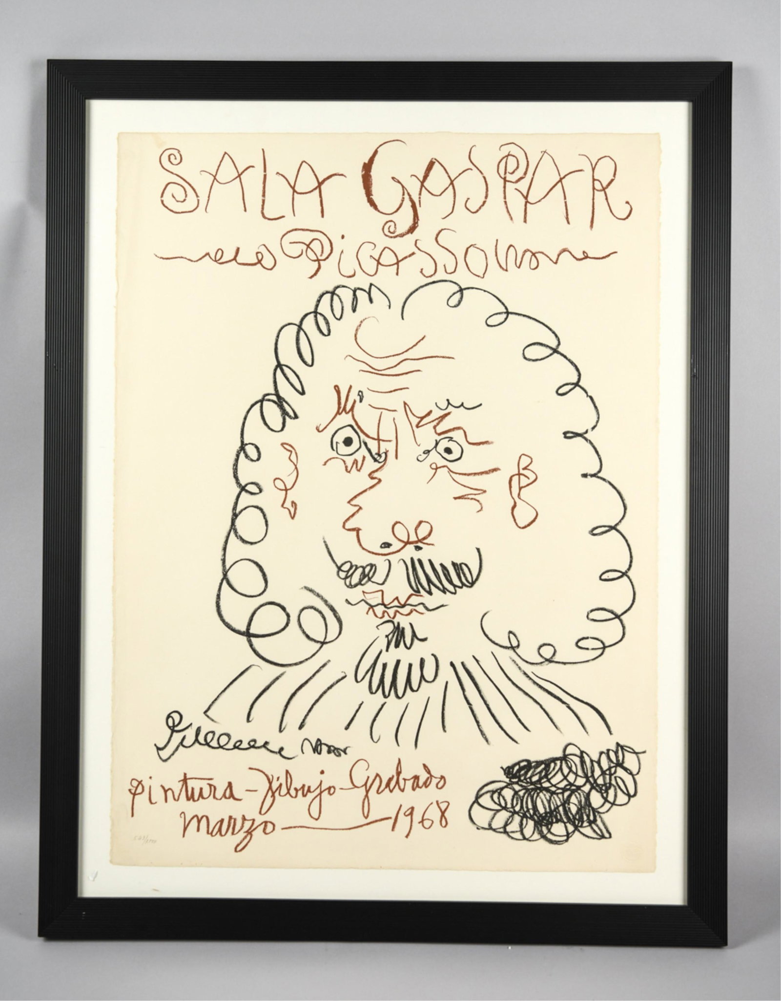 PICASSO 1968 SALA GASPAR LTD. ED. POSTER (1 of 9)