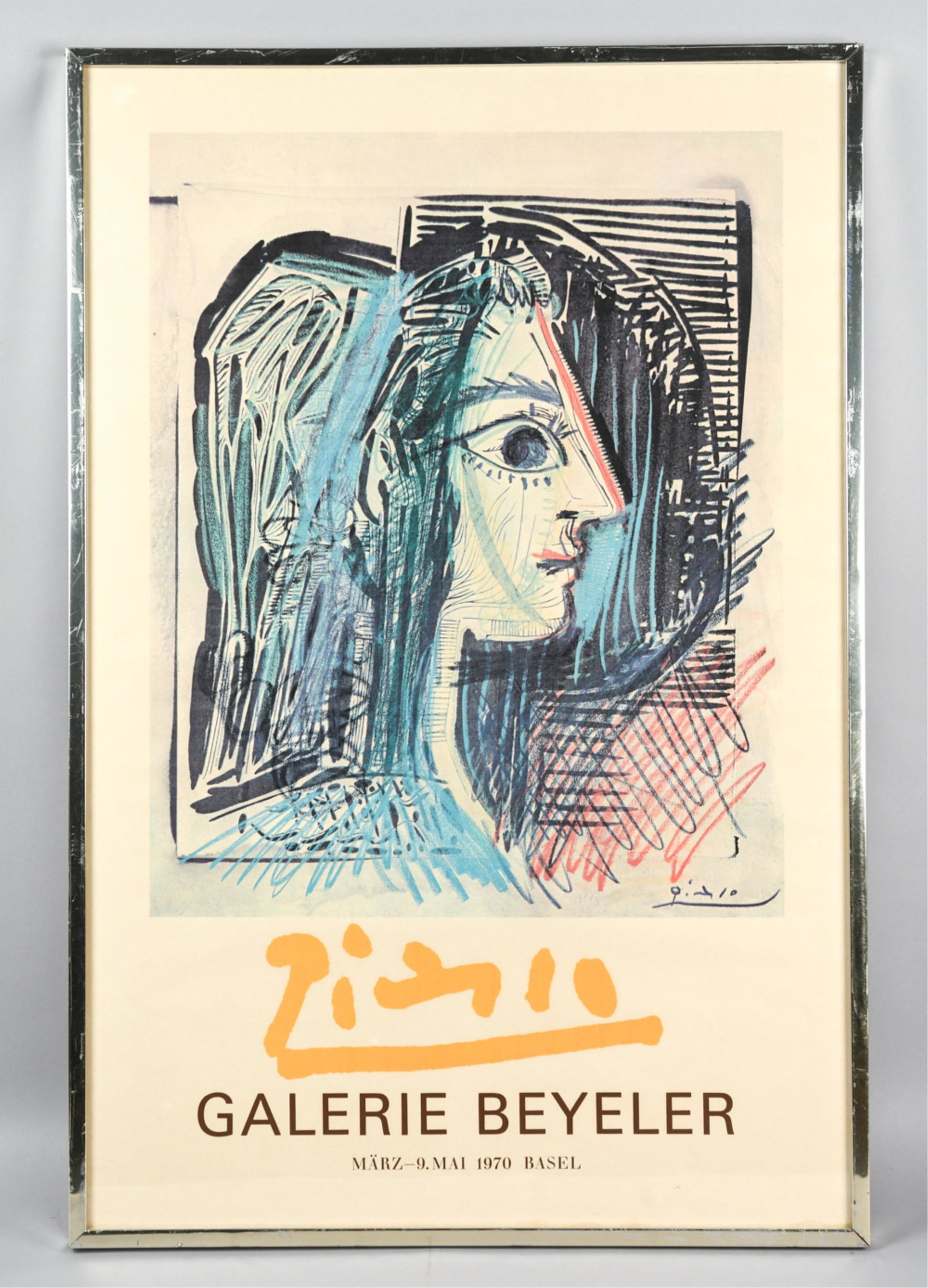 PICASSO 1970 GALERIE BEYELER POSTER (1 of 11)