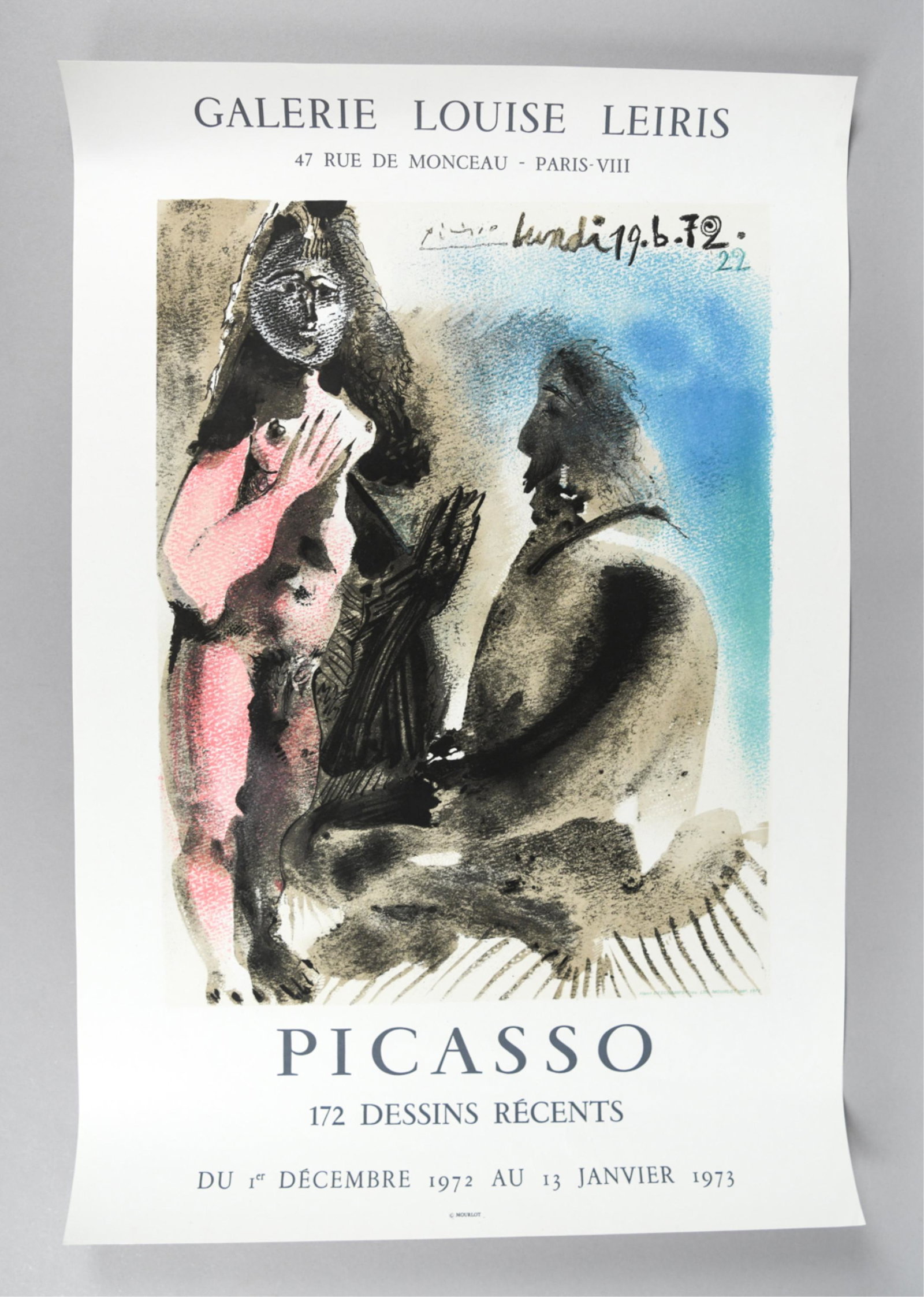 PICASSO 1972 GALERIE LOUISE LEIRIS POSTER (1 of 6)