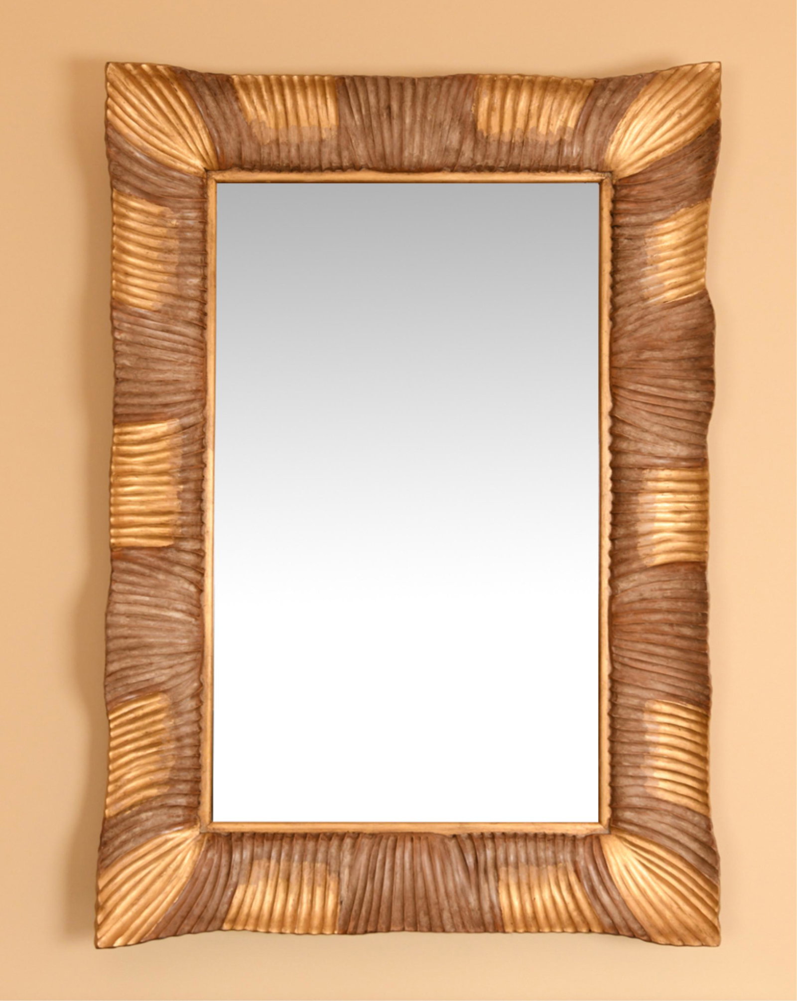 CONTEMPORARY SCULPTED FRAME MIRROR (1 of 7)