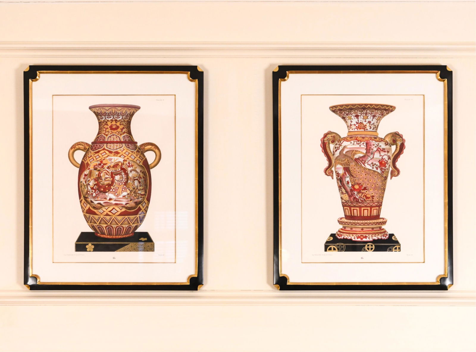 PAIR OF PRINTS OF CHINESE URNS (1 of 7)