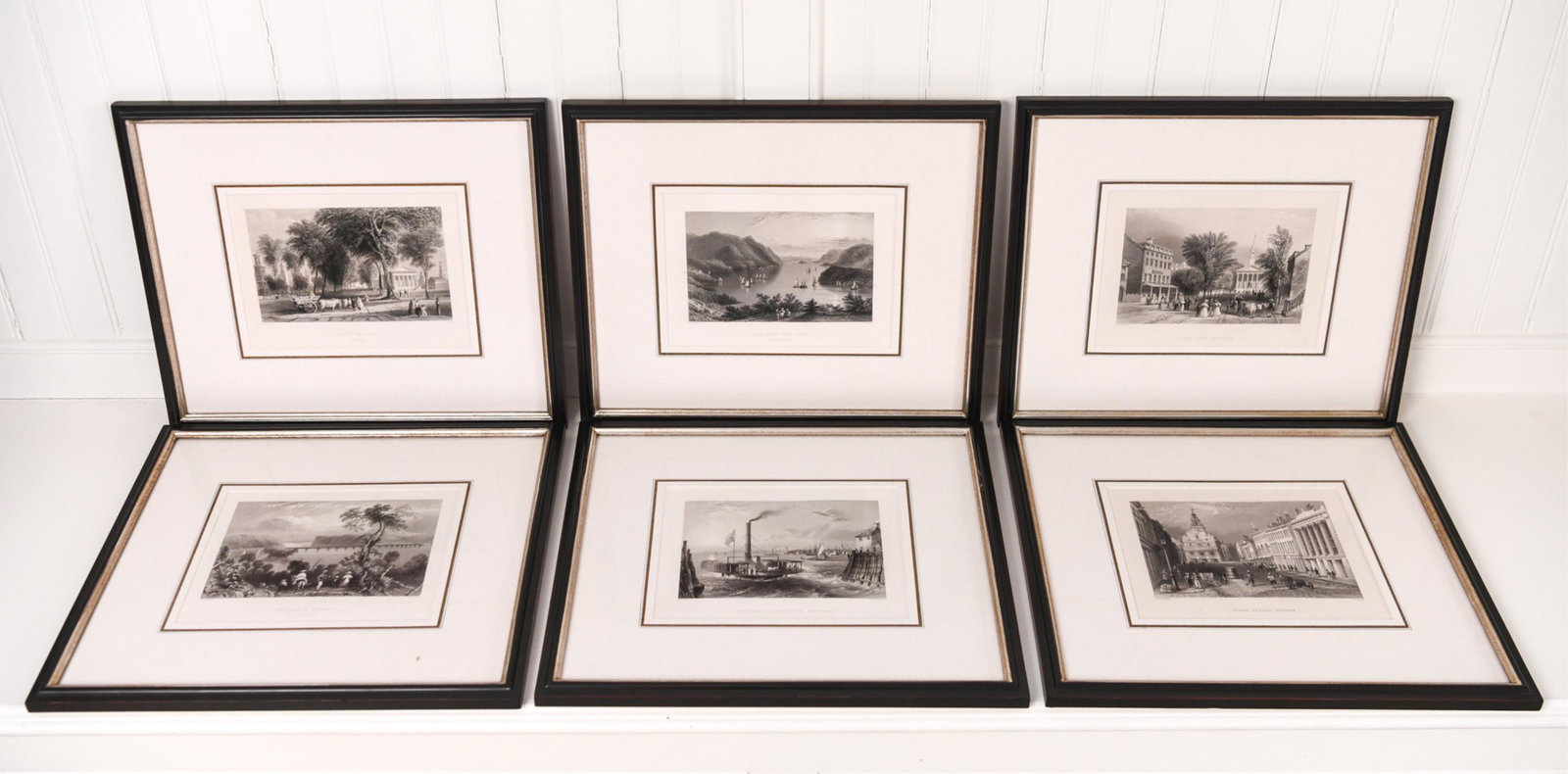 (6) FRAMED ENGRAVINGS (1 of 8)