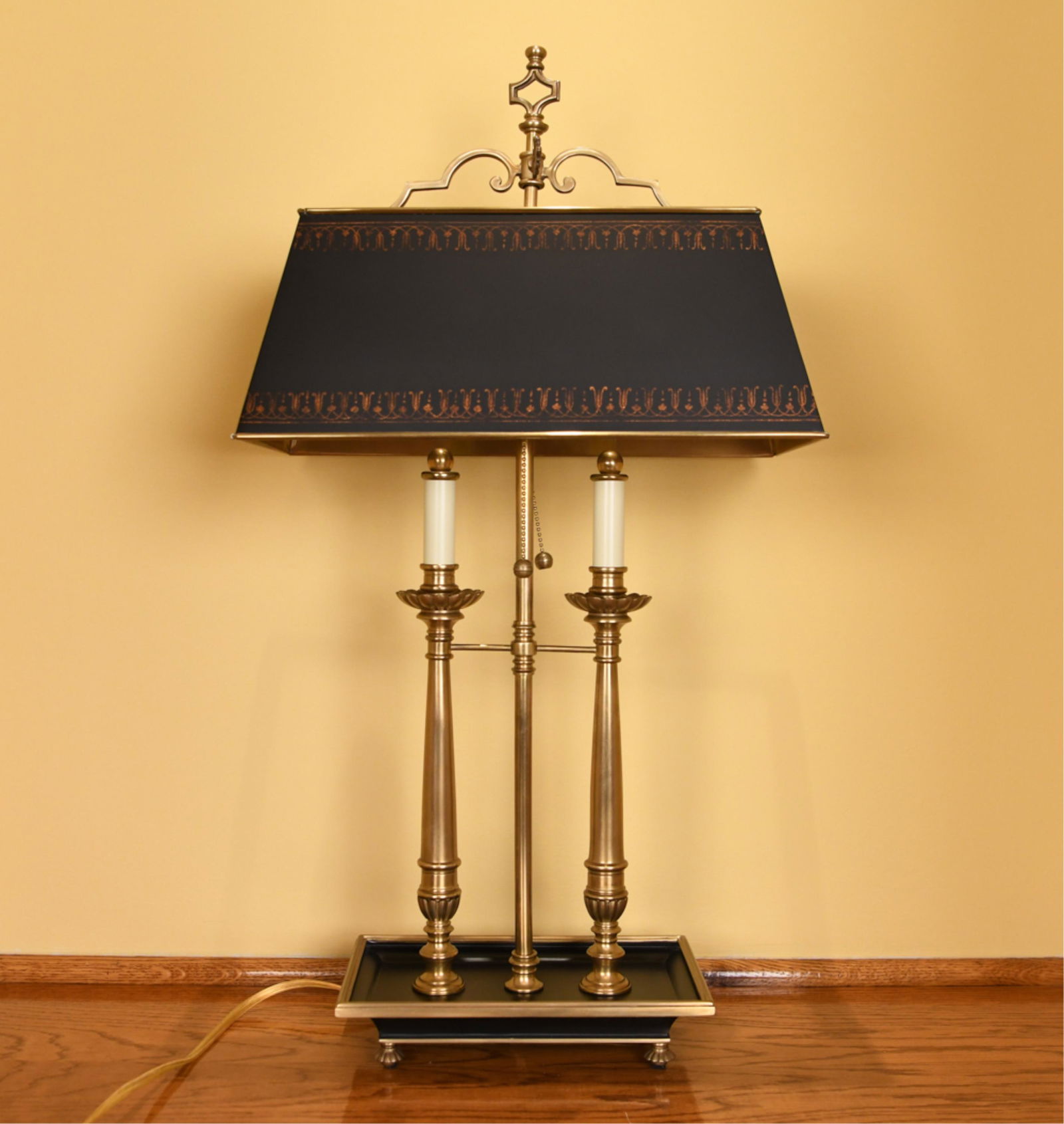 NEOCLASSICAL BRASS BOUILLOTTE-STYLE LAMP (1 of 6)