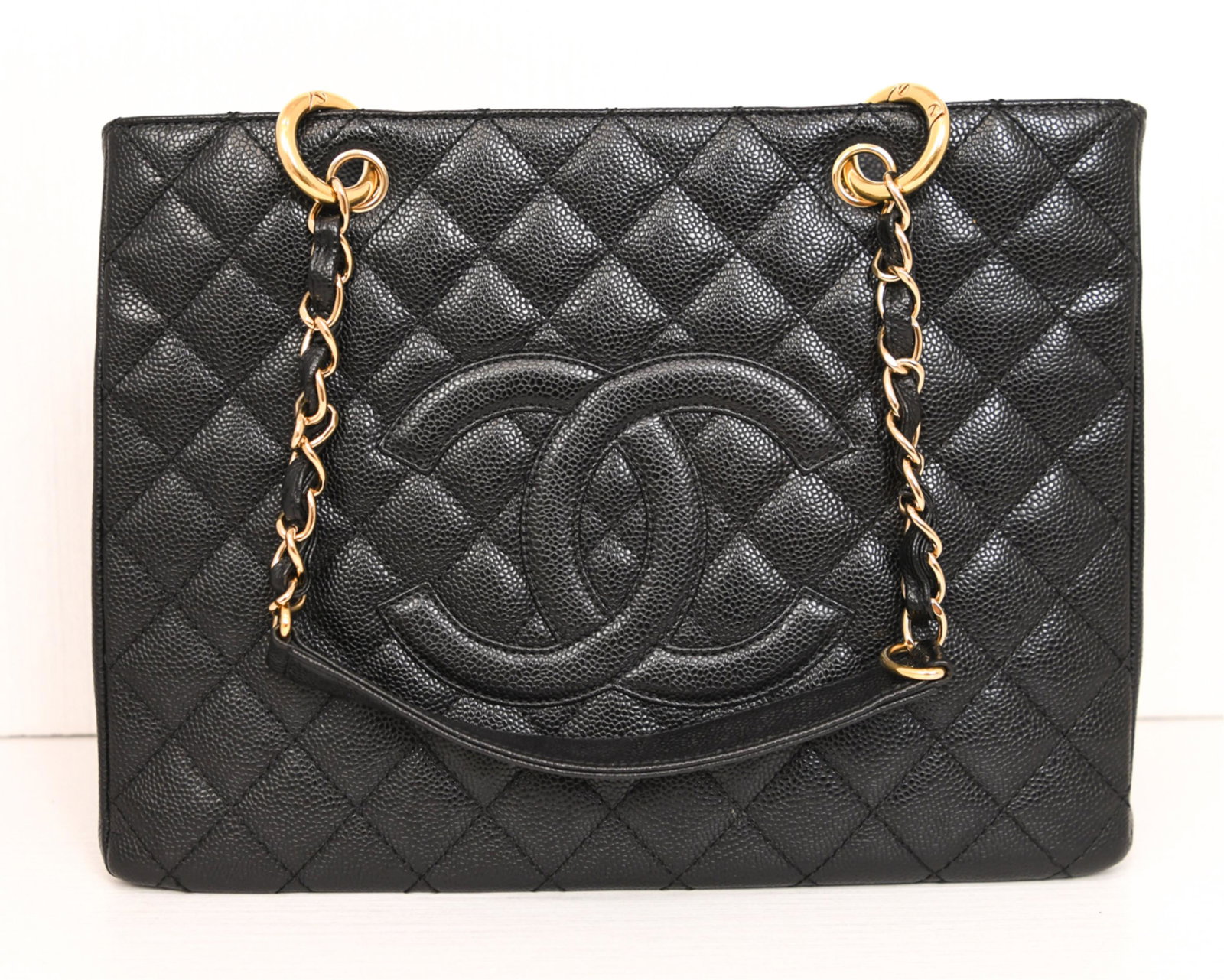 CHANEL BLACK CAVIAR QUILTED GRAND SHOPPING TOTE (1 of 11)