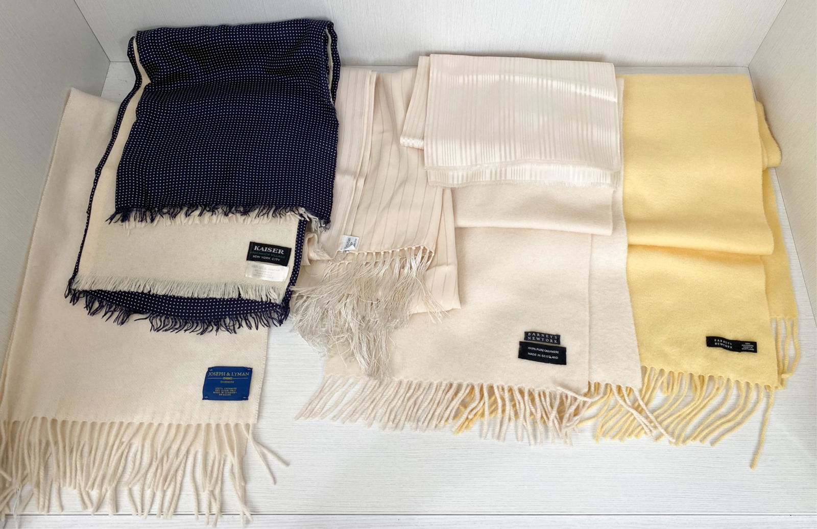 (7) LUXURY DESIGNER WINTER & DRESS SCARVES (1 of 6)