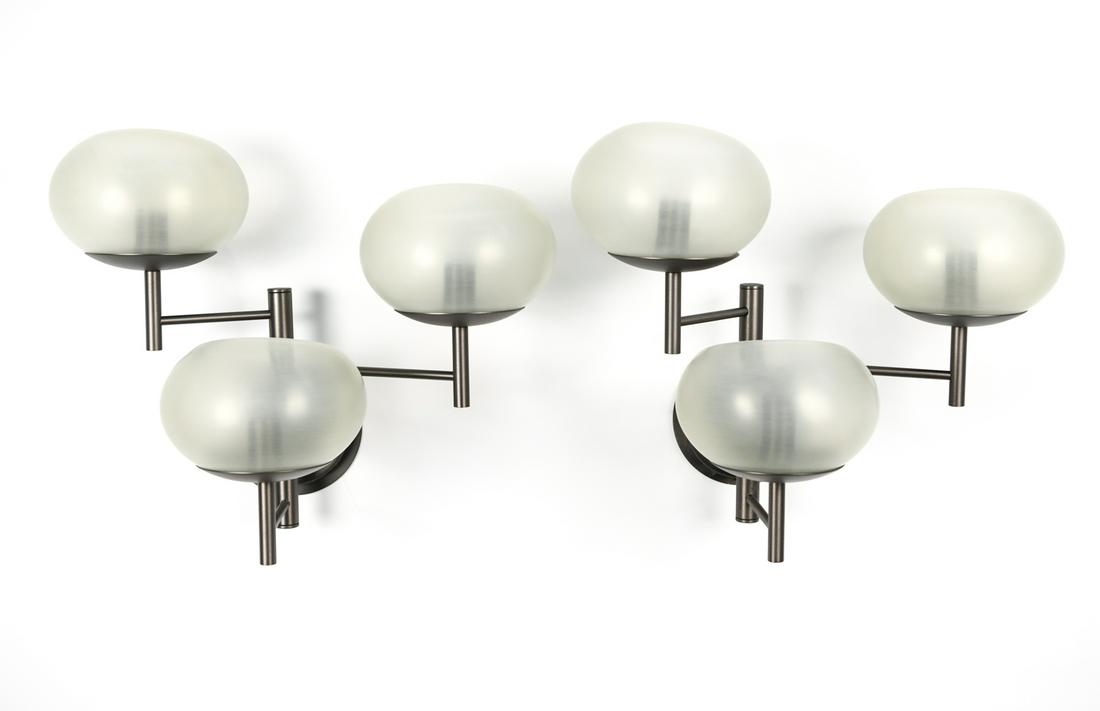 PAIR OF DONGHIA RENALDO 3-ARM SCONCES (1 of 5)