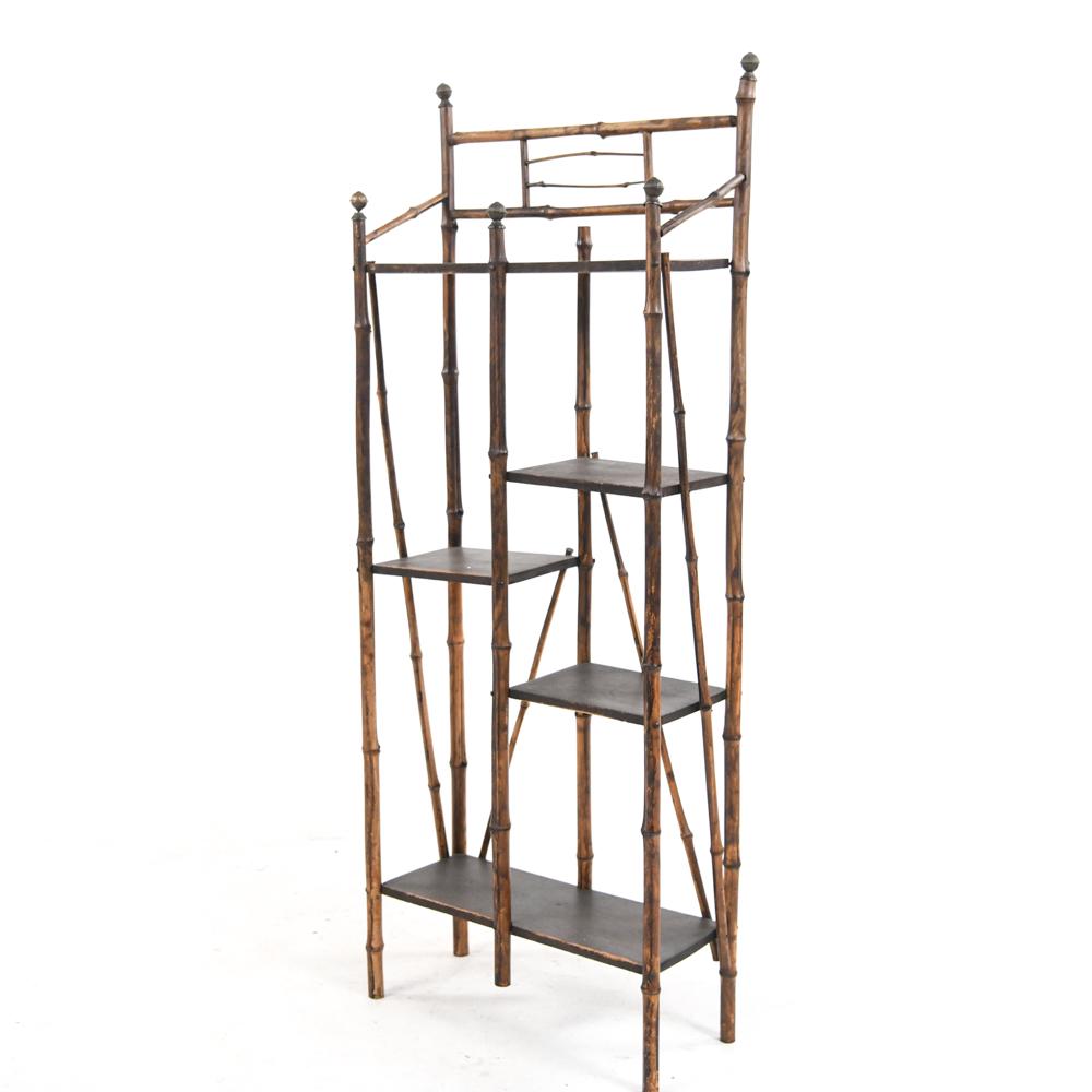 VICTORIAN BAMBOO ETAGERE OR PLANT STAND (1 of 8)